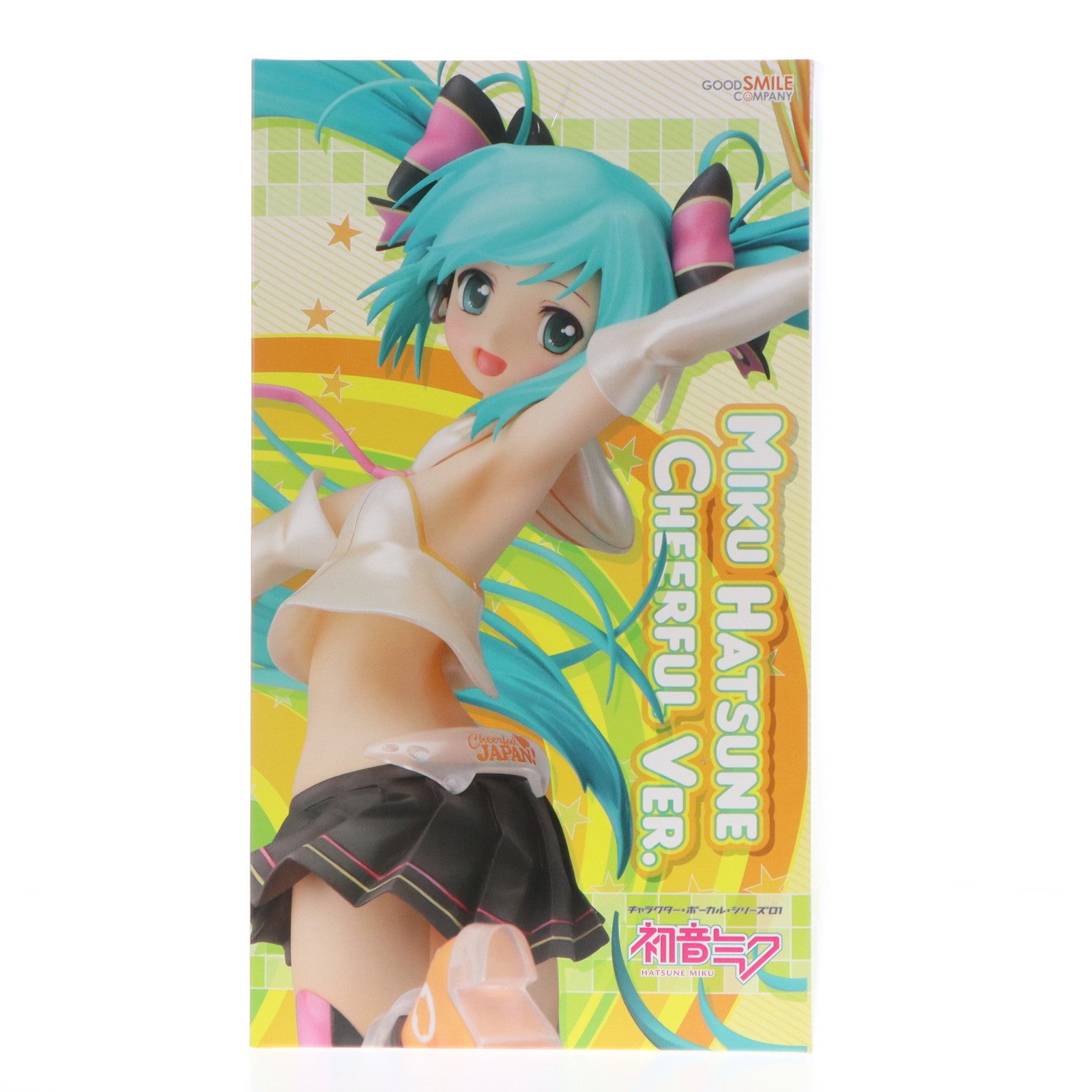 【中古即納】[FIG] 初音ミク Cheerful Ver. キャラクター・ボーカル・シリーズ 01 初音ミク 1/8 完成品 フィギュア グッドスマイルカンパニー(20120915)