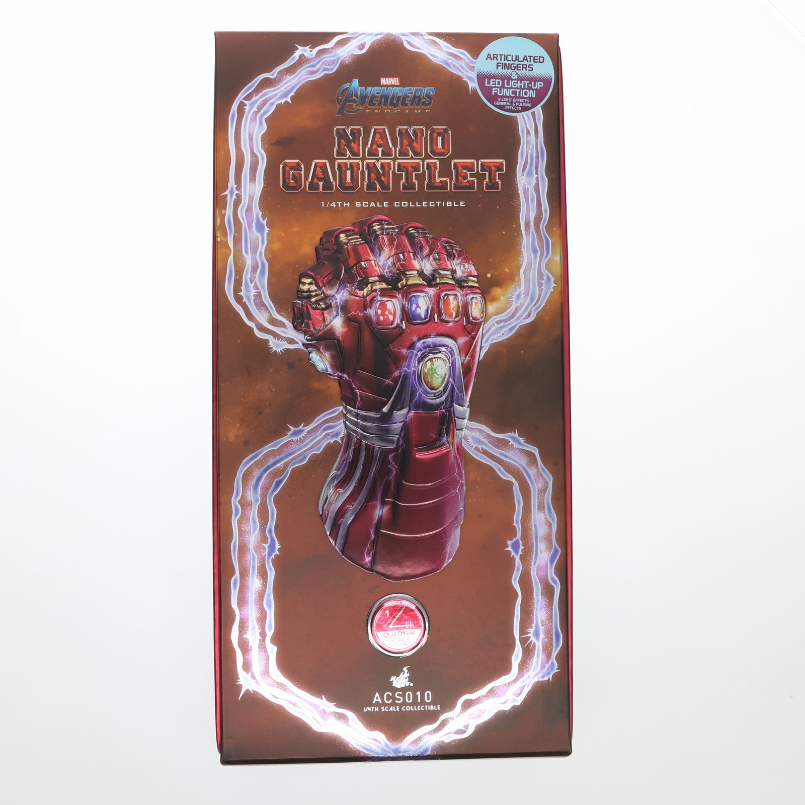 【中古即納】[FIG] ホットトイズ・アクセサリー・コレクション ナノ・ガントレット アベンジャーズ/エンドゲーム 1/4 レプリカ 完成品 フィギュア(ACS010) ホットトイズ(20200207)