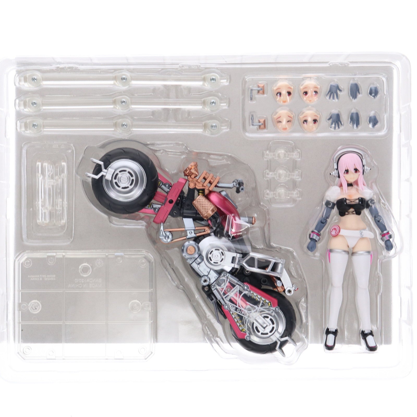 【中古即納】[FIG] アーマーガールズプロジェクト AGP すーぱーそに子 with すーぱーバイクロボ(10th Anniversary ver.) 完成品 可動フィギュア バンダイ(20170826)