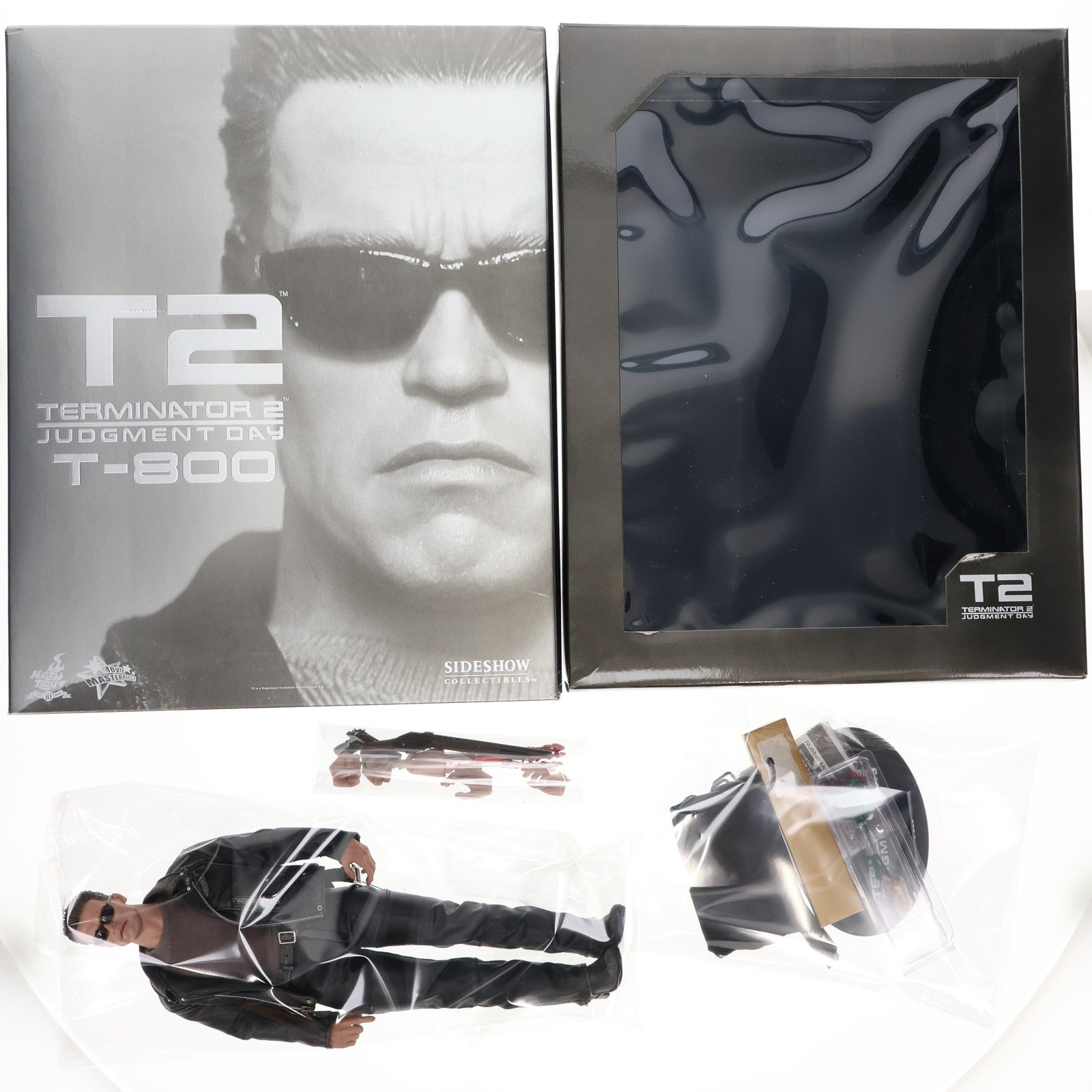 【中古即納】[FIG] ムービー・マスターピース T-800 ターミネーター2 1/6 完成品 可動フィギュア(MM#117) ホットトイズ(20100528)