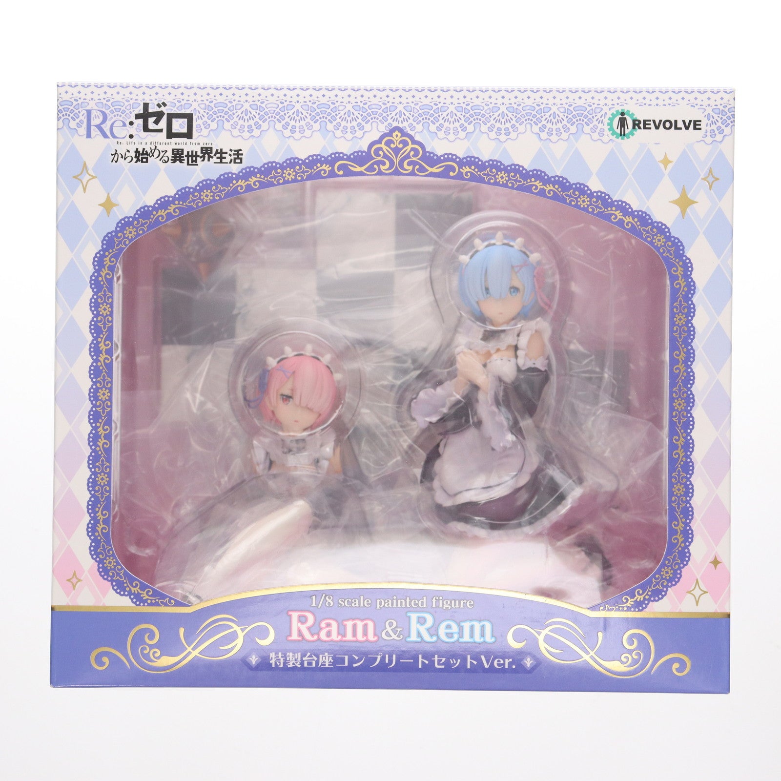 【中古即納】[FIG] ラム&レム 特製台座コンプリートセットVer. Re:ゼロから始める異世界生活 1/8 完成品 フィギュア 一部オンラインショップ限定 リボルブ(20180331)