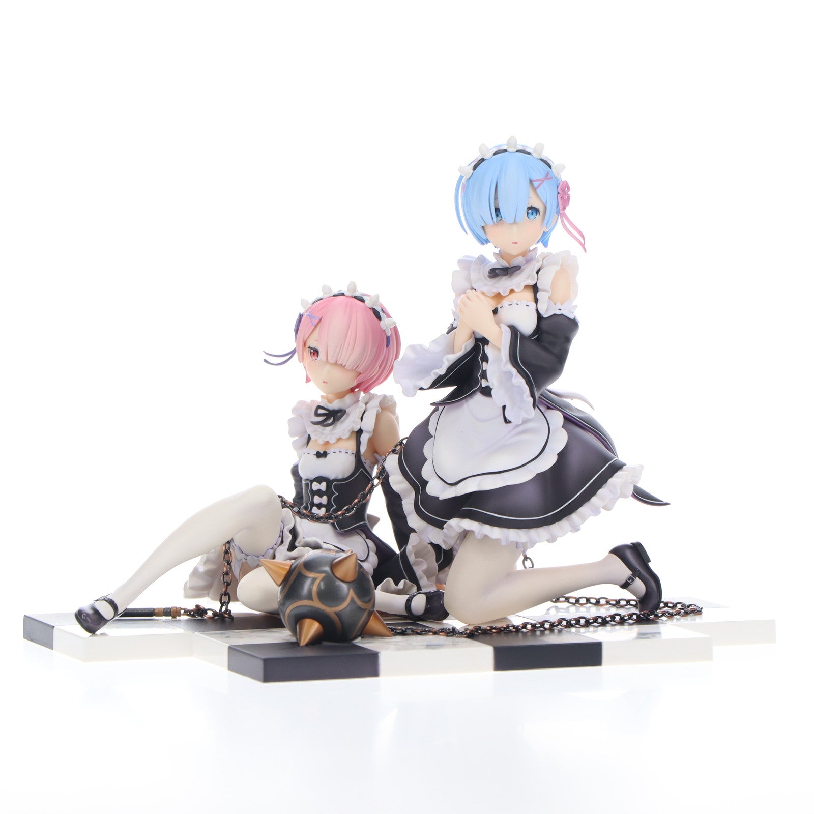 【中古即納】[FIG] ラム&レム 特製台座コンプリートセットVer. Re:ゼロから始める異世界生活 1/8 完成品 フィギュア 一部オンラインショップ限定 リボルブ(20180331)
