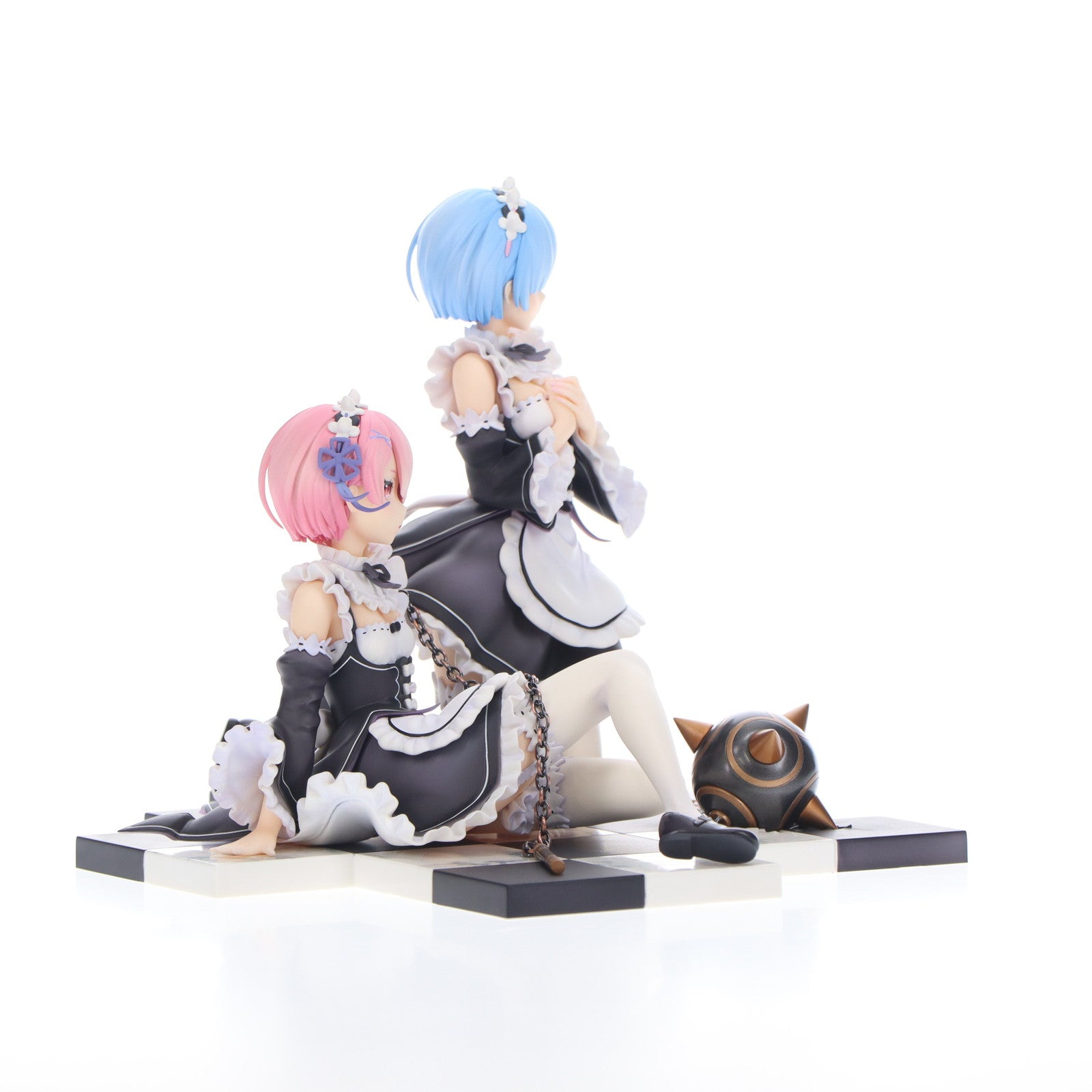 【中古即納】[FIG] ラム&レム 特製台座コンプリートセットVer. Re:ゼロから始める異世界生活 1/8 完成品 フィギュア 一部オンラインショップ限定 リボルブ(20180331)