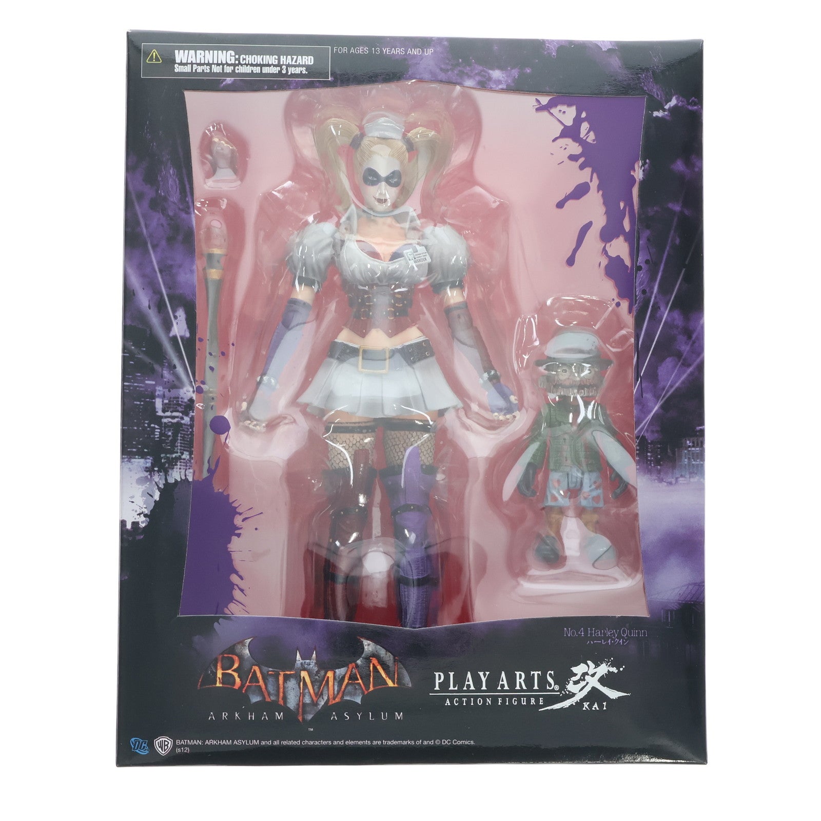 【中古即納】[FIG] PLAY ARTS改(プレイアーツ改) ハーレイ・クイン BATMAN ARKHAM ASYLUM(バットマン アーカム・アサイラム) 完成品 可動フィギュア スクウェア・エニックス(20120608)