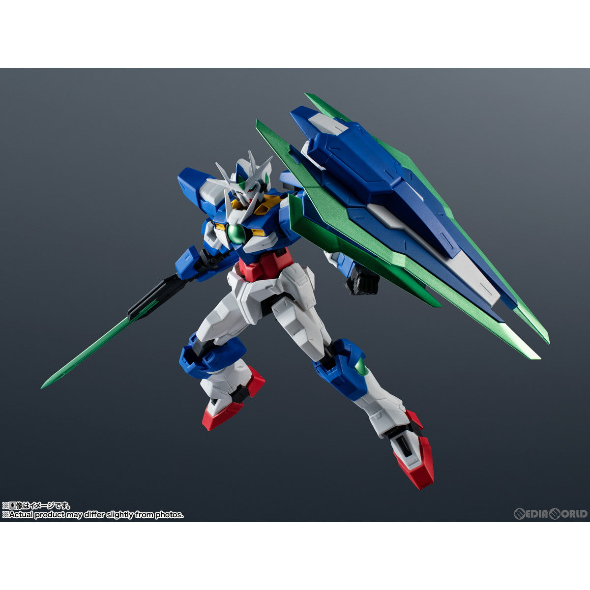 【中古即納】[FIG] GUNDAM UNIVERSE(ガンダムユニバース) GNT-0000 00 QAN[T](ダブルオークアンタ) 劇場版 機動戦士ガンダム00(ダブルオー) -A wakening of the Trailblazer- 完成品 可動フィギュア バンダイスピリッツ(20230930)