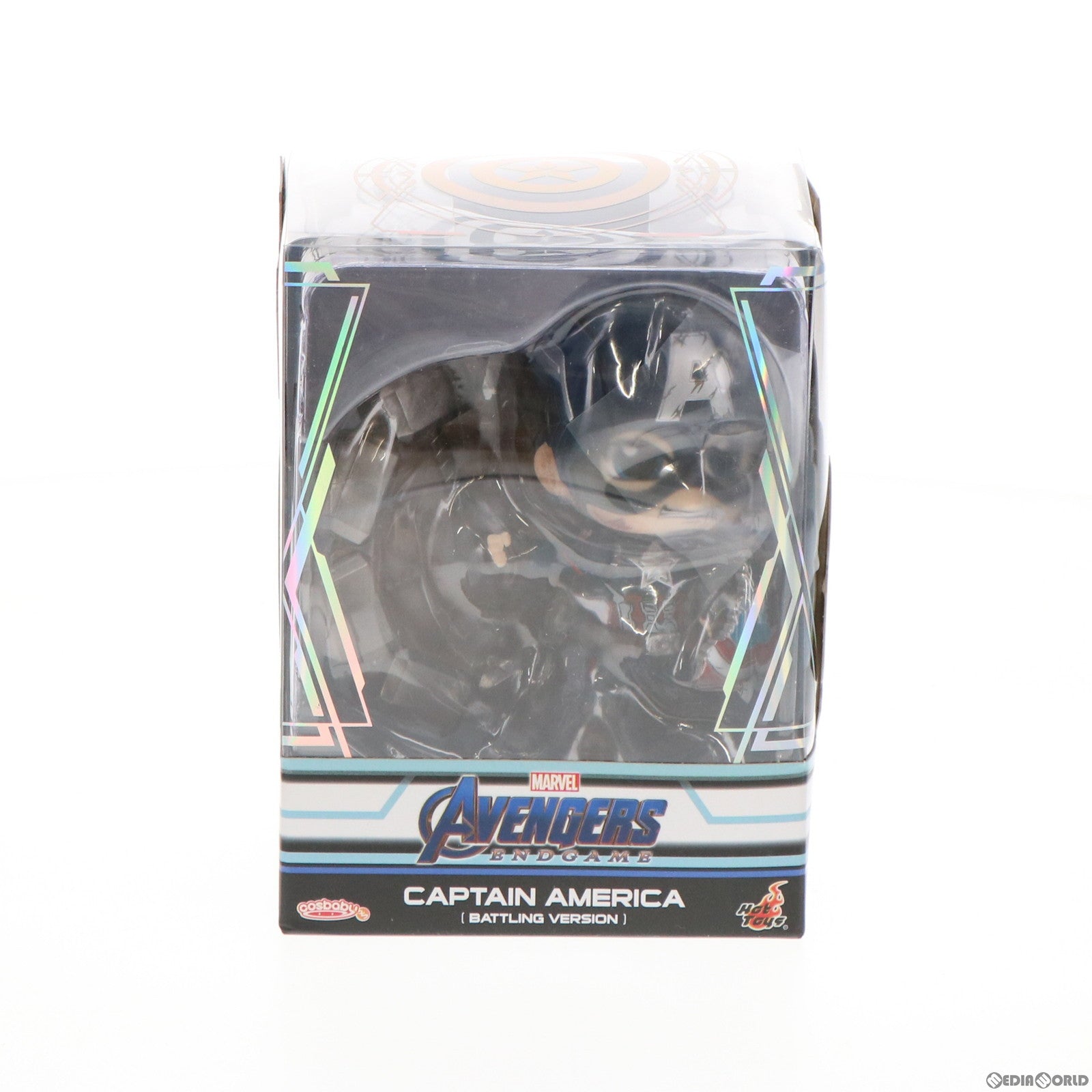 【中古即納】[FIG] キャプテン・アメリカ(バトル版) コスベイビー サイズS アベンジャーズ/エンドゲーム 完成品 フィギュア(COSB645) ホットトイズ(20191029)