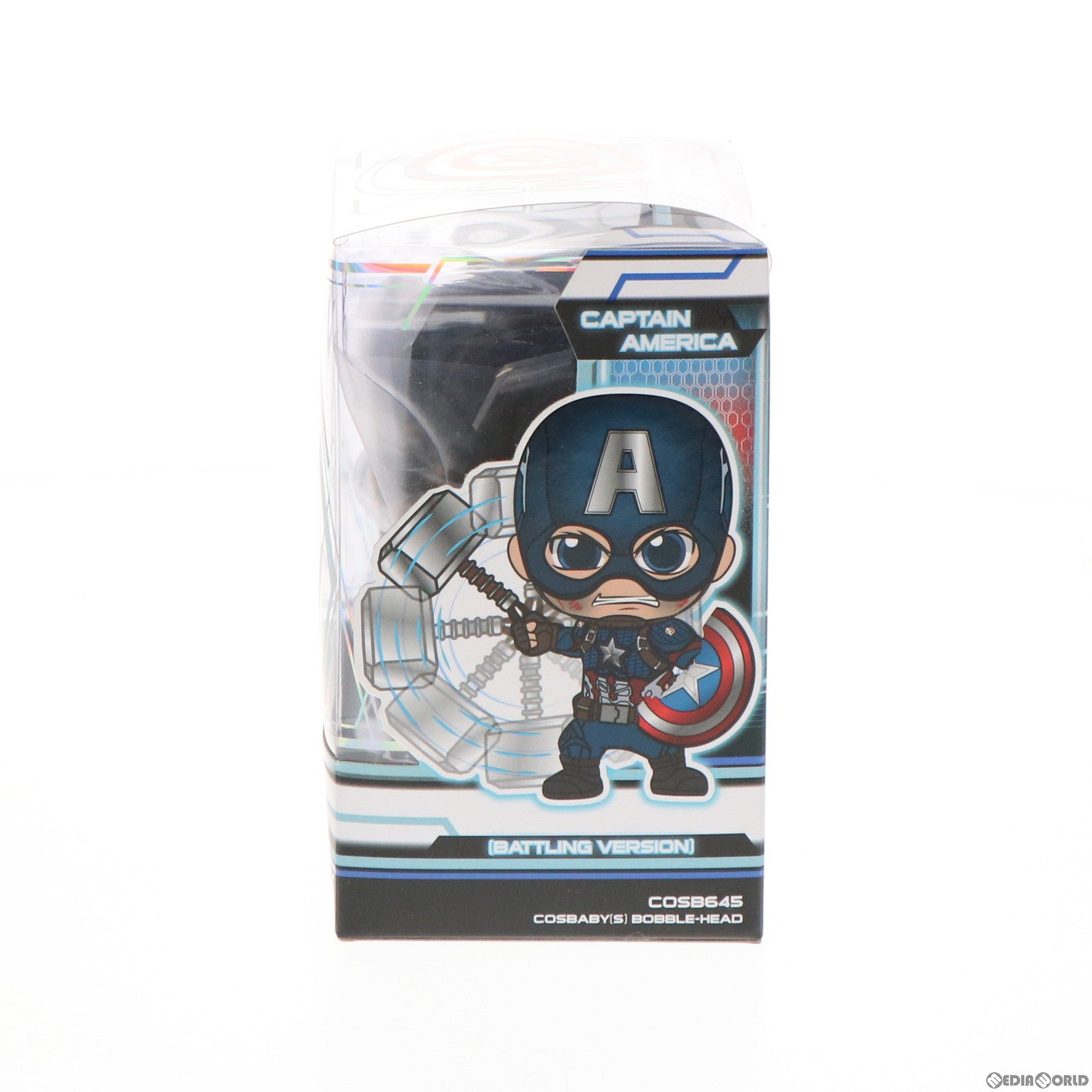 【中古即納】[FIG] キャプテン・アメリカ(バトル版) コスベイビー サイズS アベンジャーズ/エンドゲーム 完成品 フィギュア(COSB645) ホットトイズ(20191029)