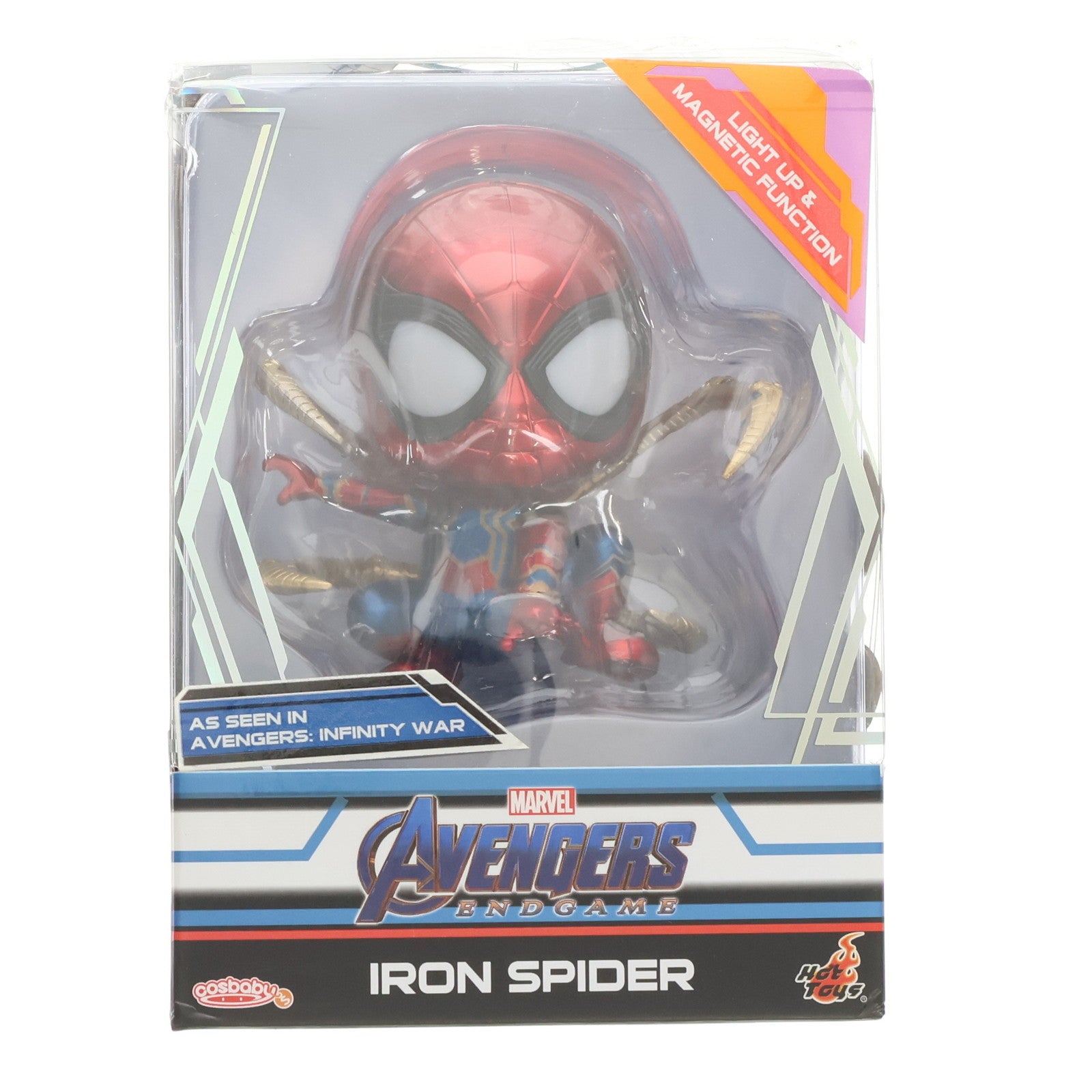 【中古即納】[FIG] コスベイビー サイズS アイアン・スパイダー アベンジャーズ/エンドゲーム 完成品 フィギュア(COSB559) ホットトイズ(20190430)