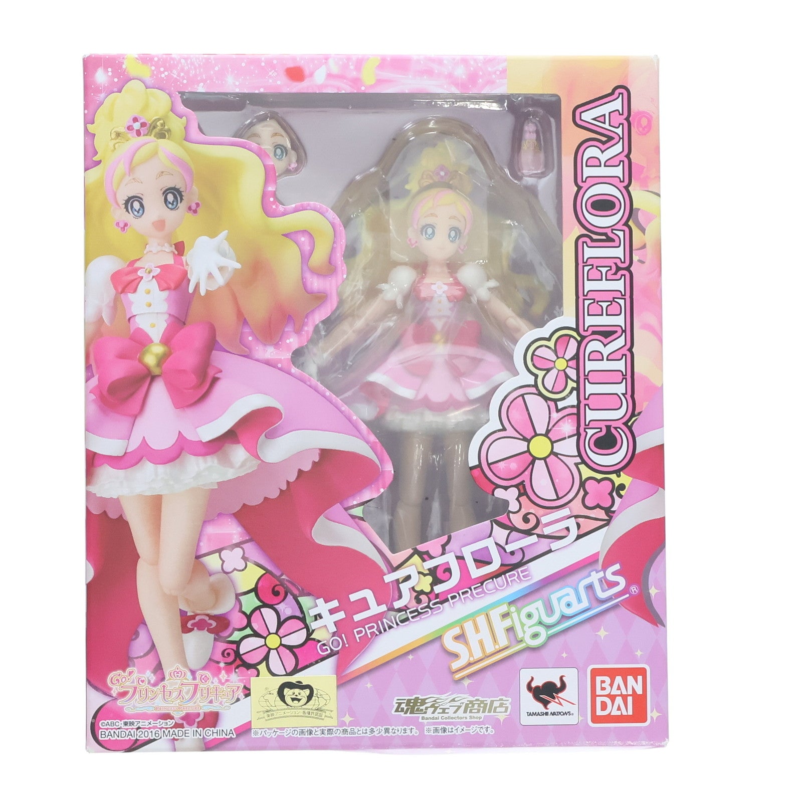 【中古即納】[FIG] 魂ウェブ商店限定 S.H.Figuarts(フィギュアーツ) キュアフローラ Go!プリンセスプリキュア 完成品 可動フィギュア バンダイ(20160831)