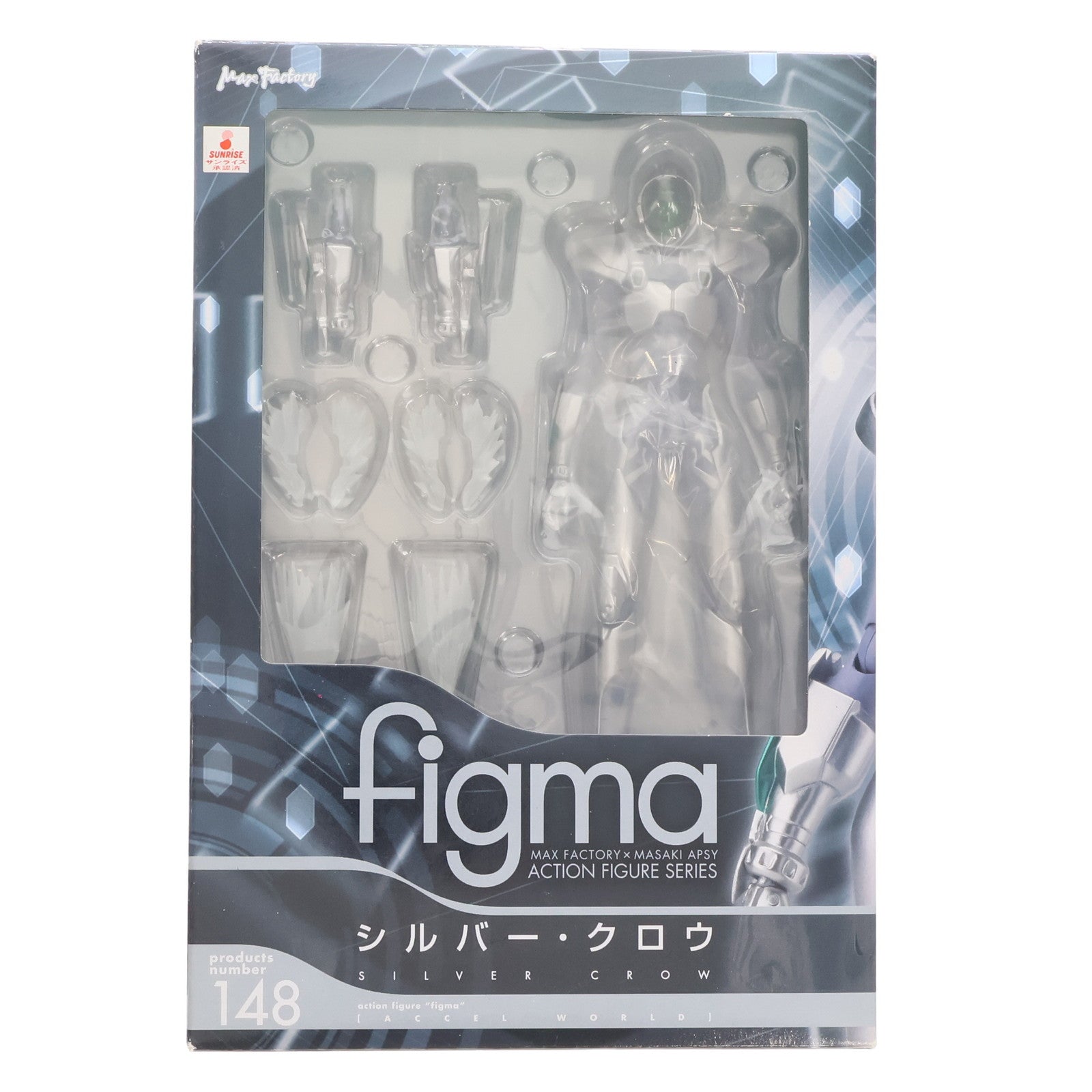 【中古即納】[FIG] figma(フィグマ) 148 シルバー・クロウ アクセル・ワールド 完成品 可動フィギュア マックスファクトリー(20121130)