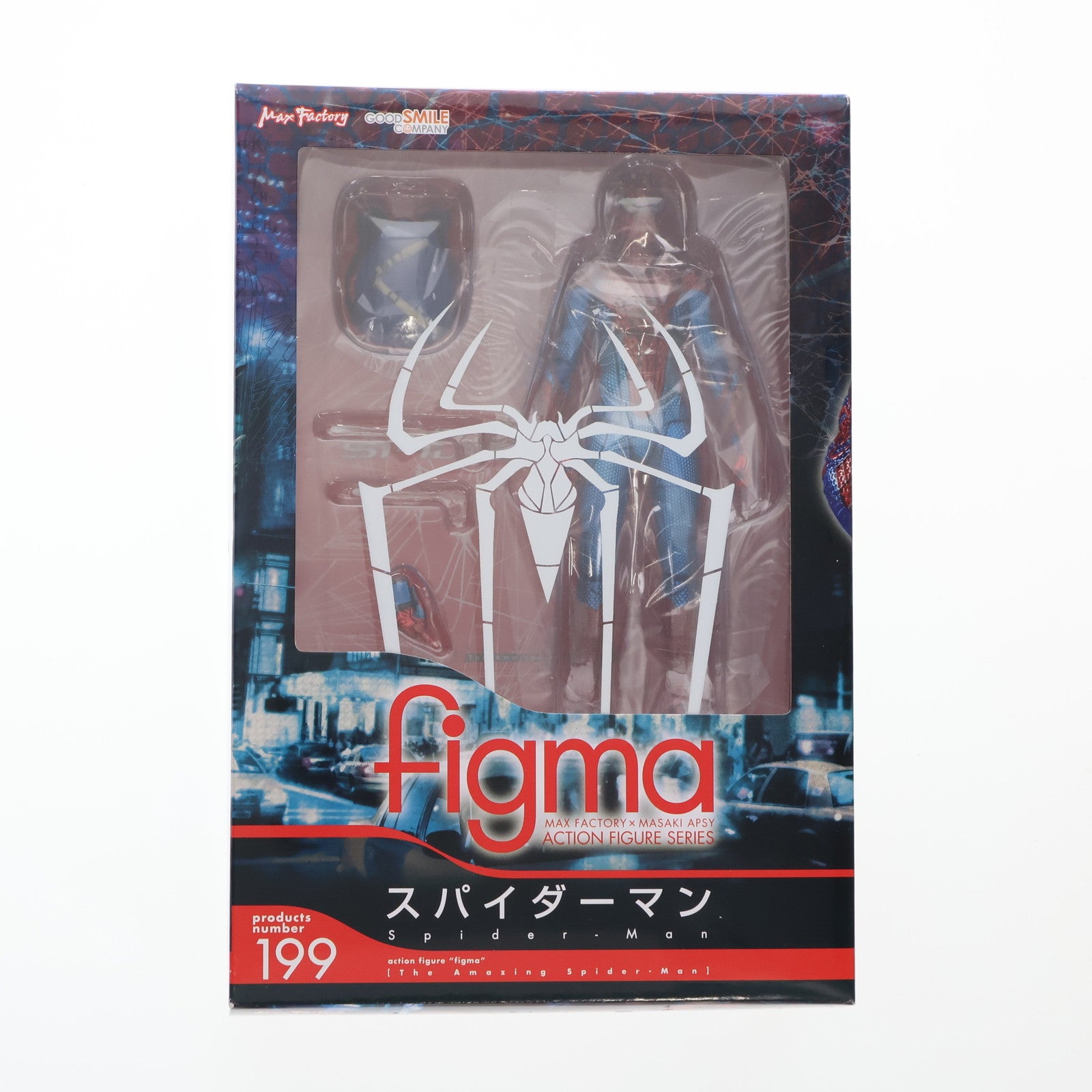 【中古即納】[FIG] figma(フィグマ) 199 スパイダーマン アメイジング・スパイダーマン 完成品 可動フィギュア グッドスマイルカンパニー(20131227)