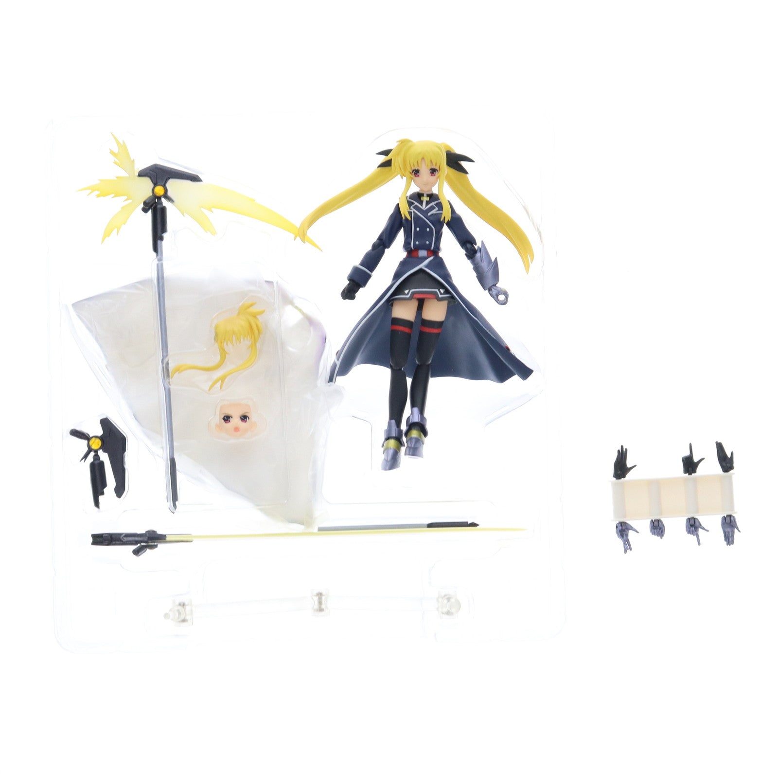 【中古即納】[FIG] figma(フィグマ) 009 フェイト・T・ハラオウン バリアジャケットver. 魔法少女リリカルなのはStrikerS(ストライカーズ) 完成品 可動フィギュア マックスファクトリー(20080730)