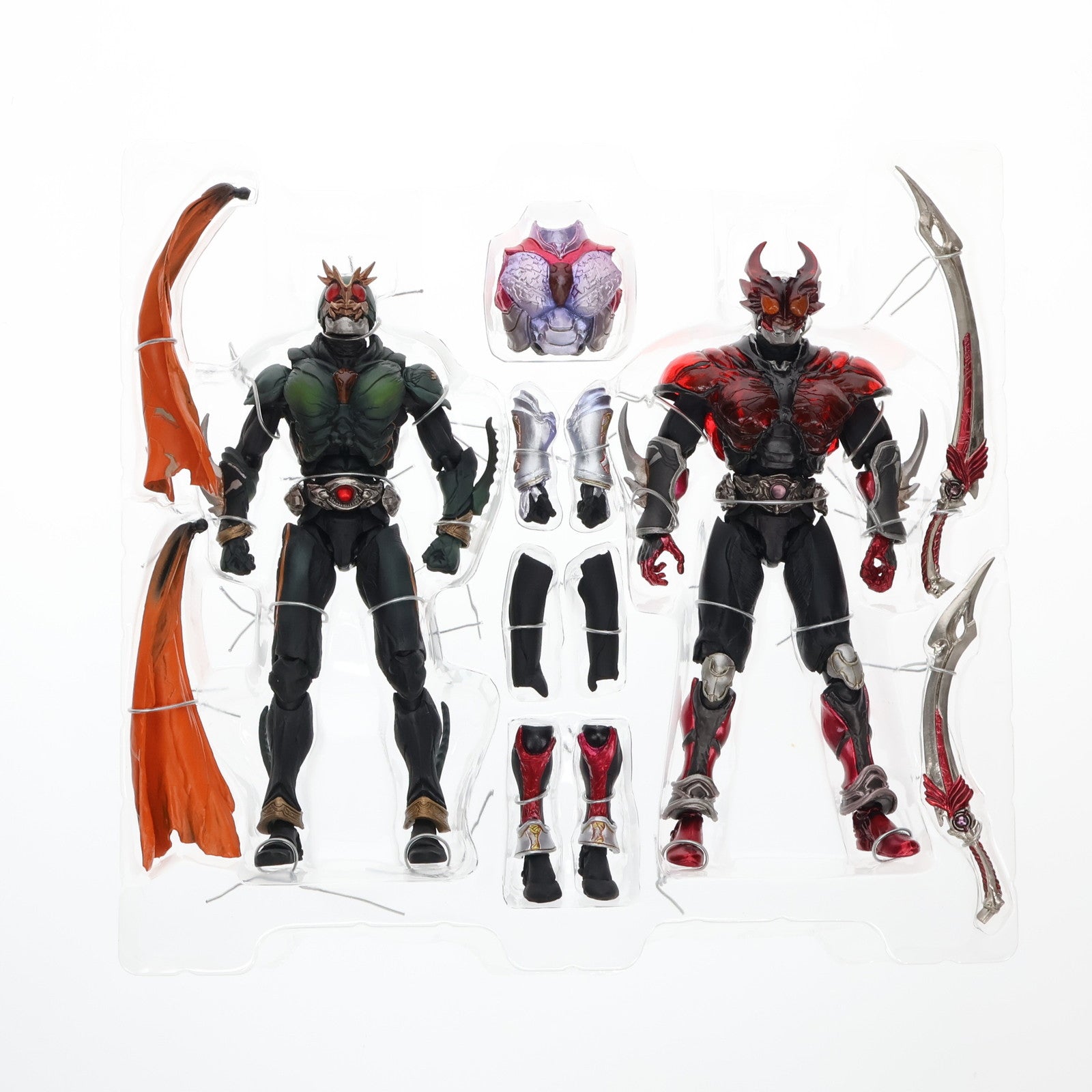 【中古即納】[FIG] S.I.C. VOL.20 アナザーアギト&バーニングフォーム・シャイニングフォーム 仮面ライダーアギト 完成品 可動フィギュア バンダイ(20030927)