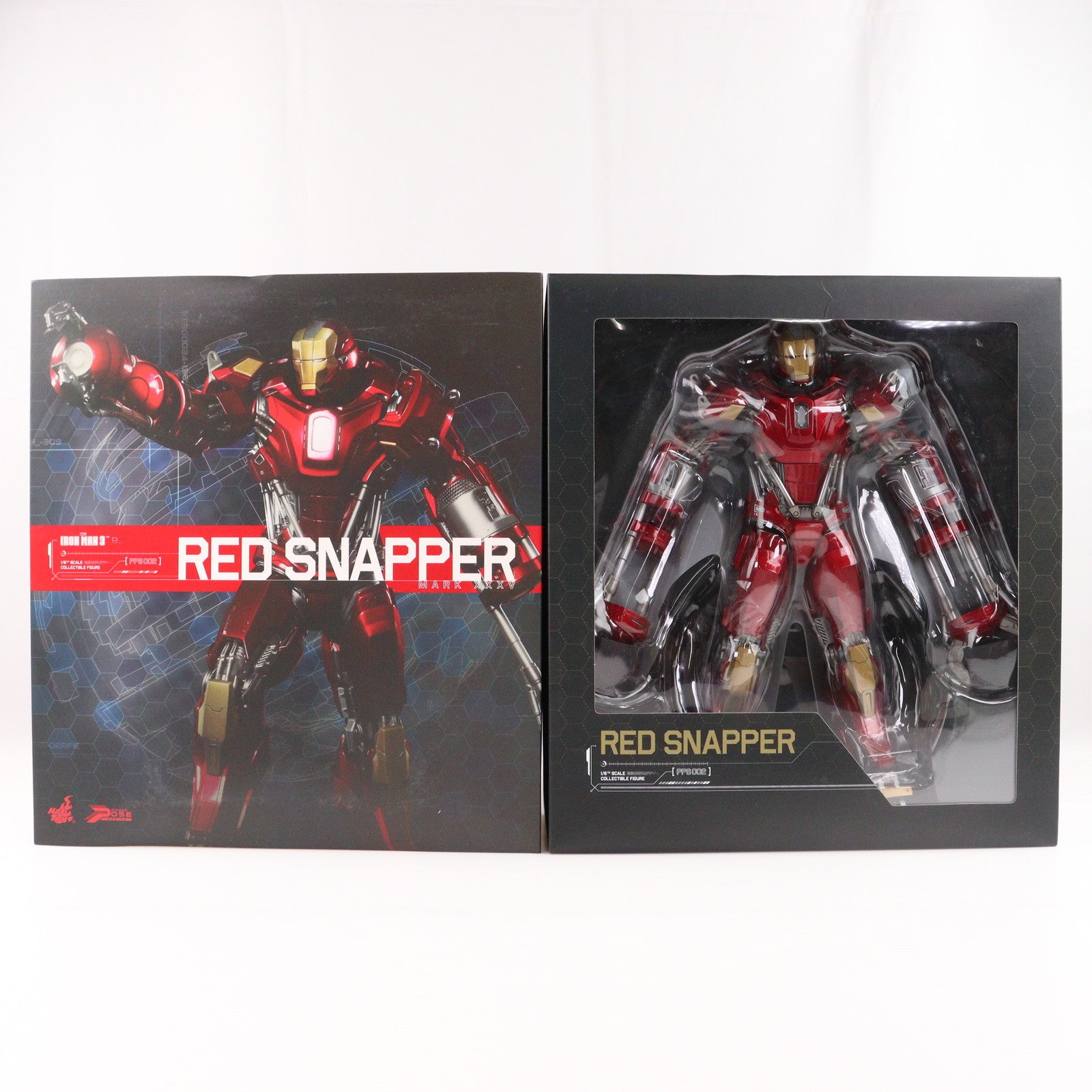 【中古即納】[FIG] アイアンマン・マーク35 レッド・スナッパー アイアンマン3 パワーポーズ 1/6 限定可動 フィギュア ホットトイズ(20140621)