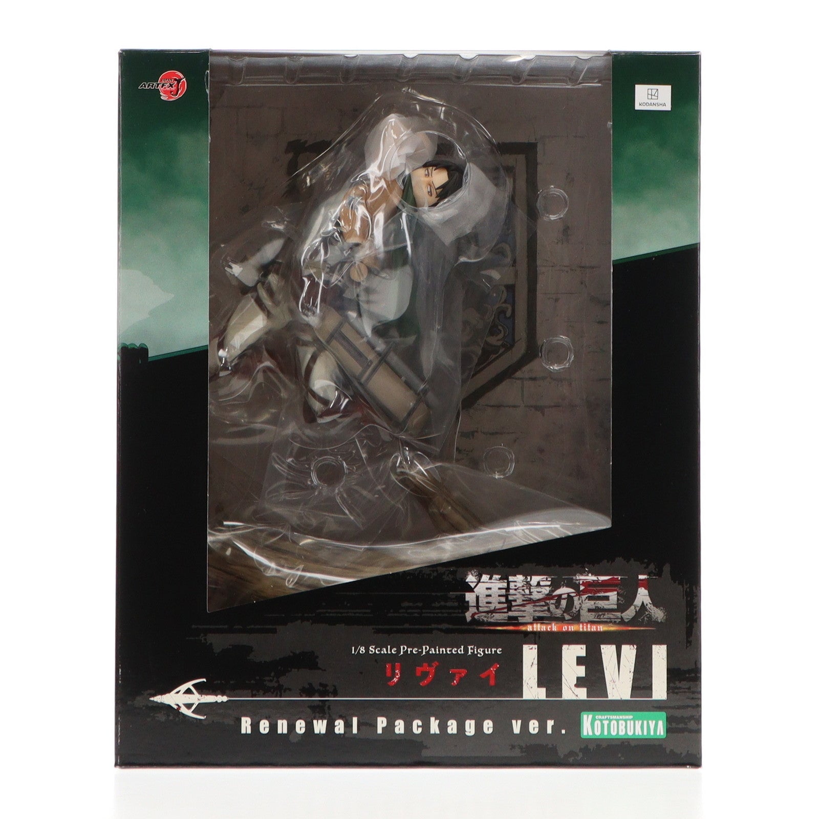 【中古即納】[FIG] ARTFX J リヴァイ リニューアルパッケージver. 進撃の巨人 1/8 完成品 フィギュア(PP803) コトブキヤ(20181219)