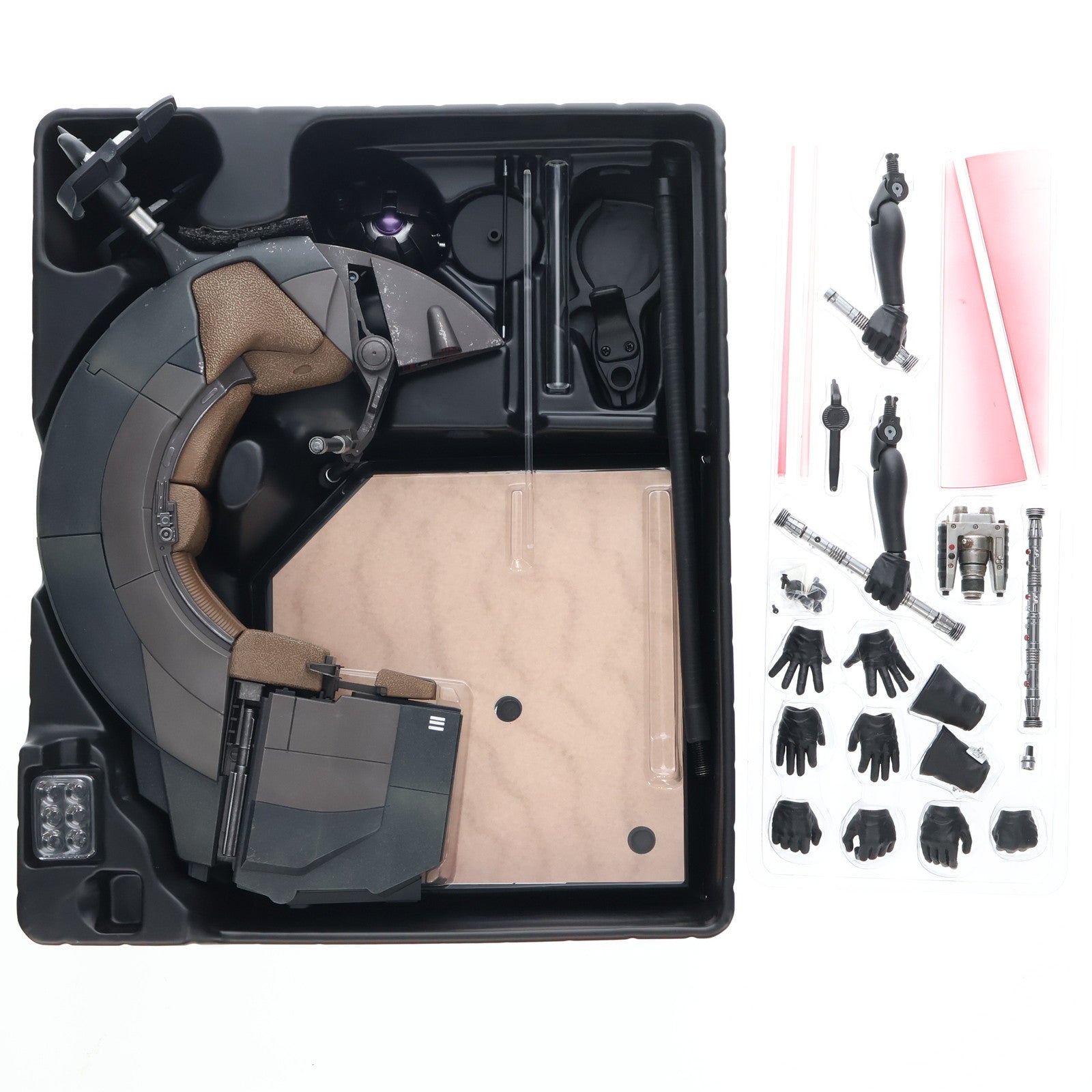 【中古即納】[FIG] ムービー・マスターピース DX ダース・モール&シス・スピーダー STAR WARS(スター・ウォーズ) エピソード1/ファントム・メナス 1/6 完成品 可動フィギュア(DX#17) ホットトイズ(20190730)