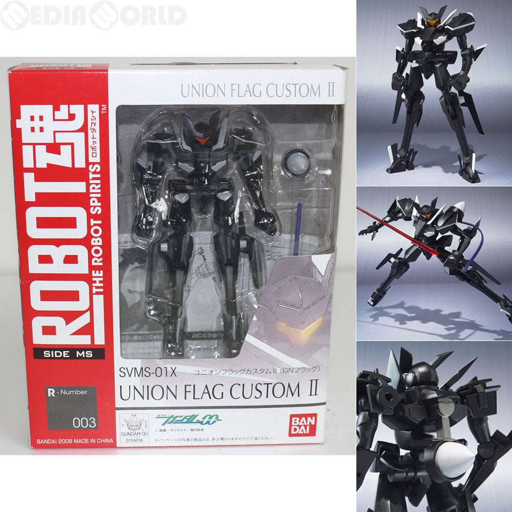 【中古即納】[FIG] ROBOT魂(SIDE MS) ユニオンフラッグカスタムII(GNフラッグ) 機動戦士ガンダム00(ダブルオー) 完成品 可動フィギュア バンダイ(20081129)