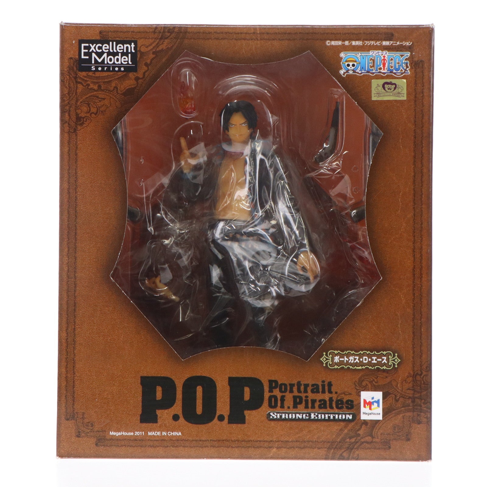【中古即納】[FIG] Portrait.Of.Pirates P.O.P STRONG EDITION ポートガス・D・エース ONE PIECE(ワンピース) 1/8 完成品 フィギュア メガハウス(20110629)