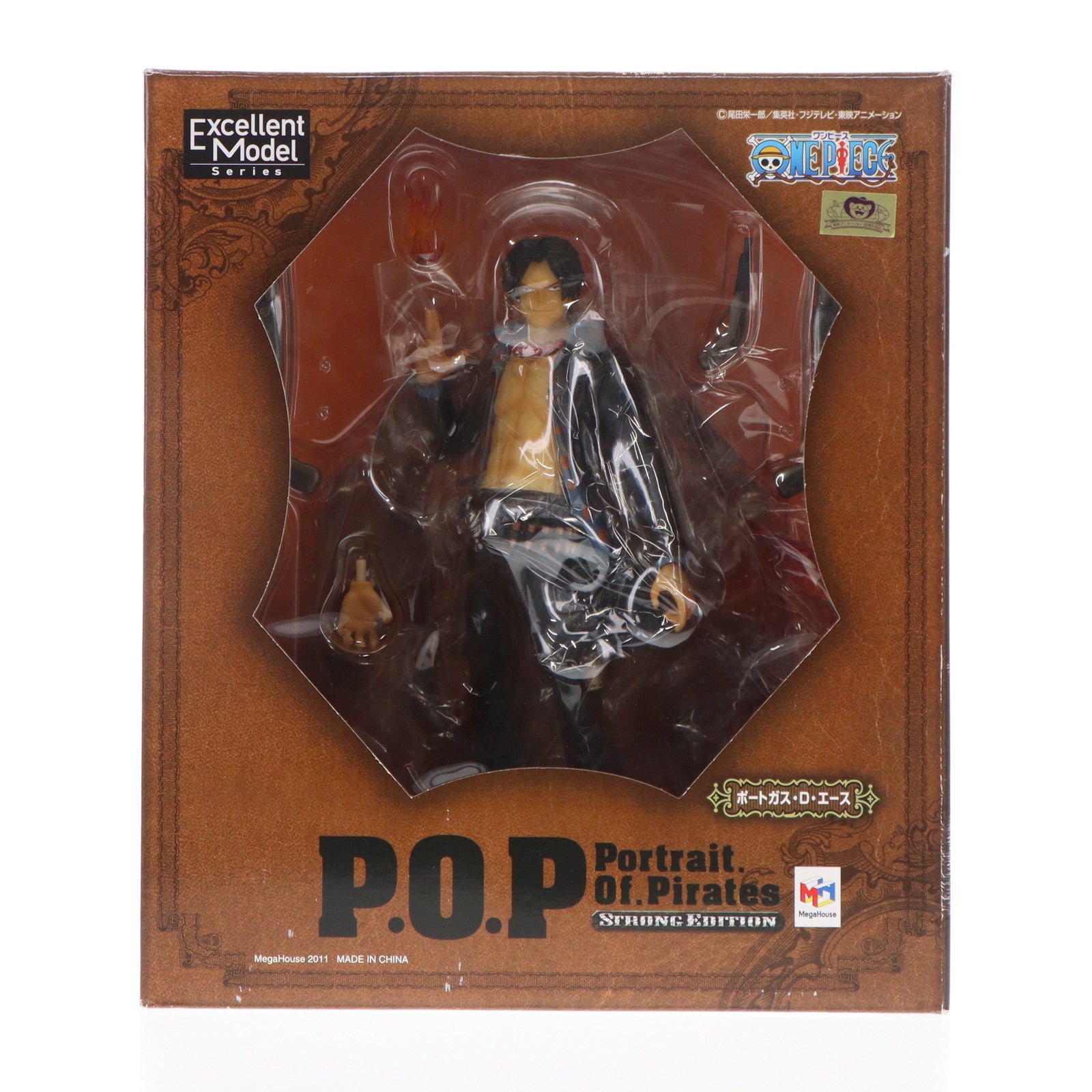 【中古即納】[FIG] Portrait.Of.Pirates P.O.P STRONG EDITION ポートガス・D・エース ONE PIECE(ワンピース) 1/8 完成品 フィギュア メガハウス(20110629)