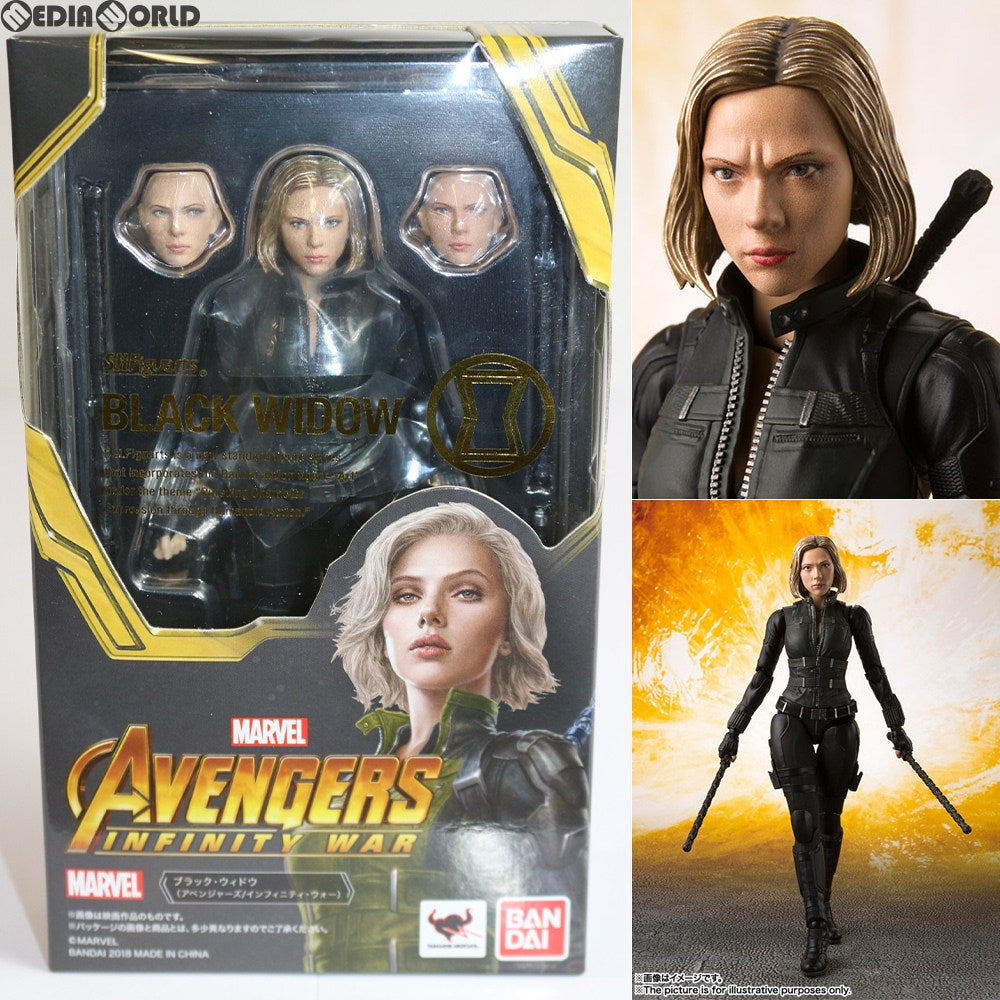 【中古即納】[FIG] S.H.Figuarts(フィギュアーツ) ブラック・ウィドウ(アベンジャーズ/インフィニティ・ウォー) 完成品 可動フィギュア バンダイ(20180728)