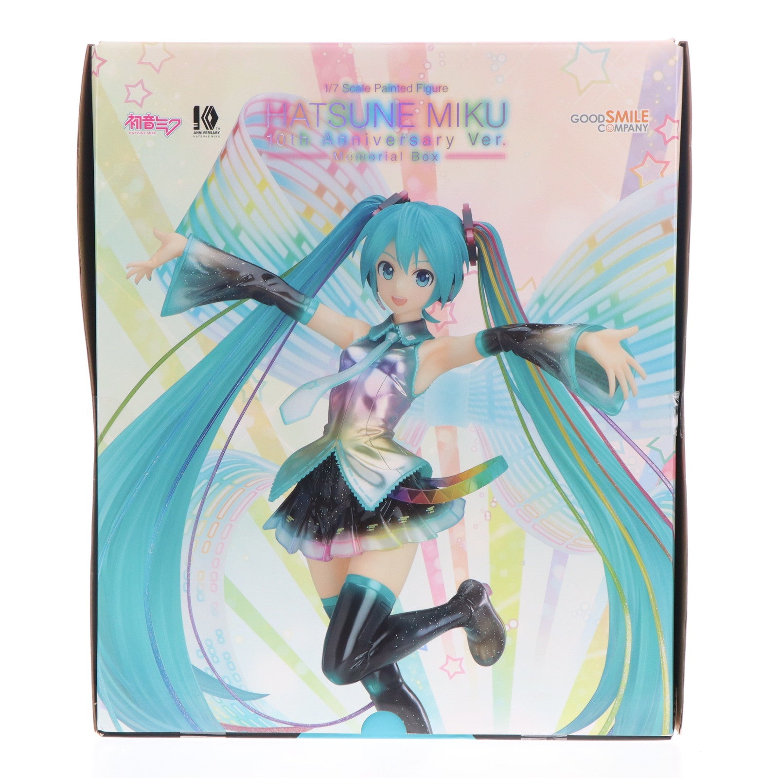 【中古即納】[FIG] 初音ミク 10th Anniversary Ver. Memorial Box キャラクター・ボーカル・シリーズ01 初音ミク 1/7 完成品 フィギュア 書籍 グッドスマイルカンパニー(20190526)