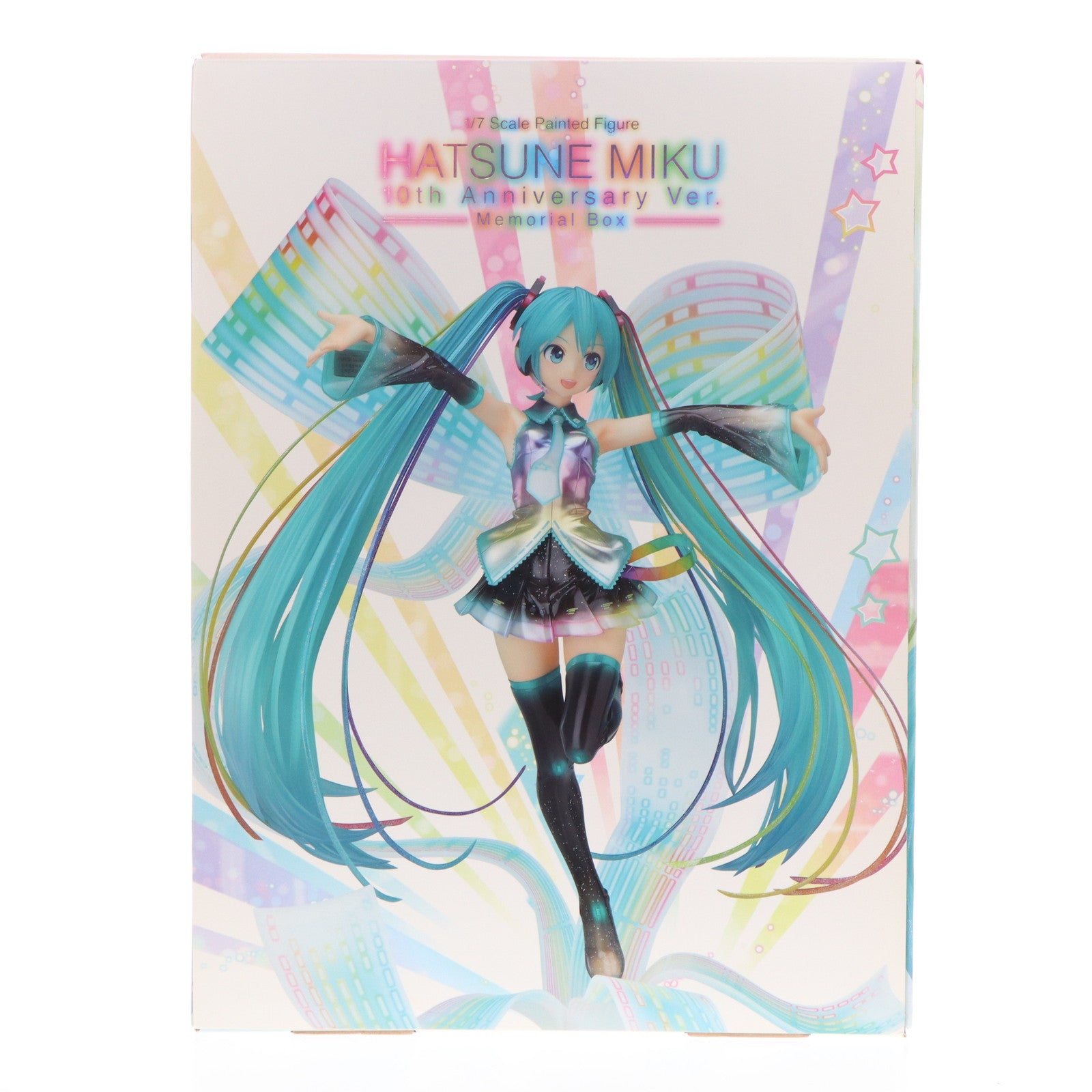 【中古即納】[FIG] 初音ミク 10th Anniversary Ver. Memorial Box キャラクター・ボーカル・シリーズ01 初音ミク 1/7 完成品 フィギュア 書籍 グッドスマイルカンパニー(20190526)