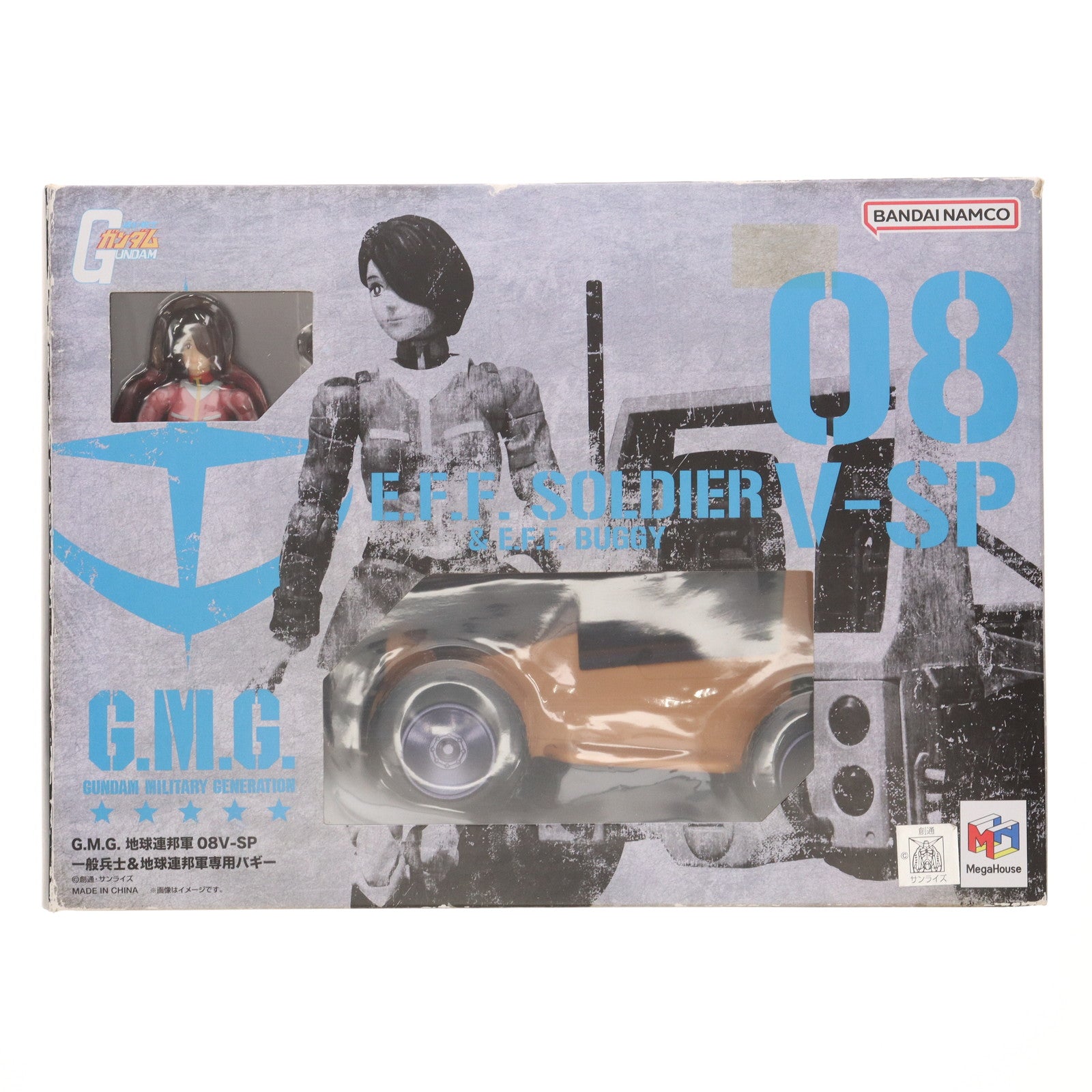 【中古即納】[FIG] G.M.G.(ガンダムミリタリージェネレーション) 地球連邦軍 08V-SP 一般兵士&地球連邦軍専用バギー 機動戦士ガンダム 完成品 可動フィギュア メガハウス(20230528)