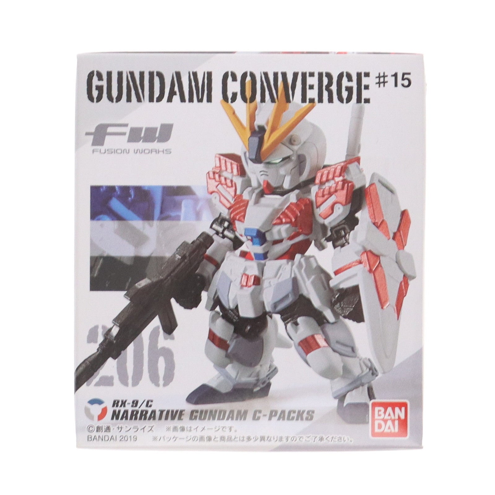 【中古即納】[FIG] (単品)(食玩) 1.ナラティブガンダム(C装備) FW GUNDAM CONVERGE(ガンダムコンバージ) #15 機動戦士ガンダムNT(ナラティブ) フィギュア バンダイ(20190527)