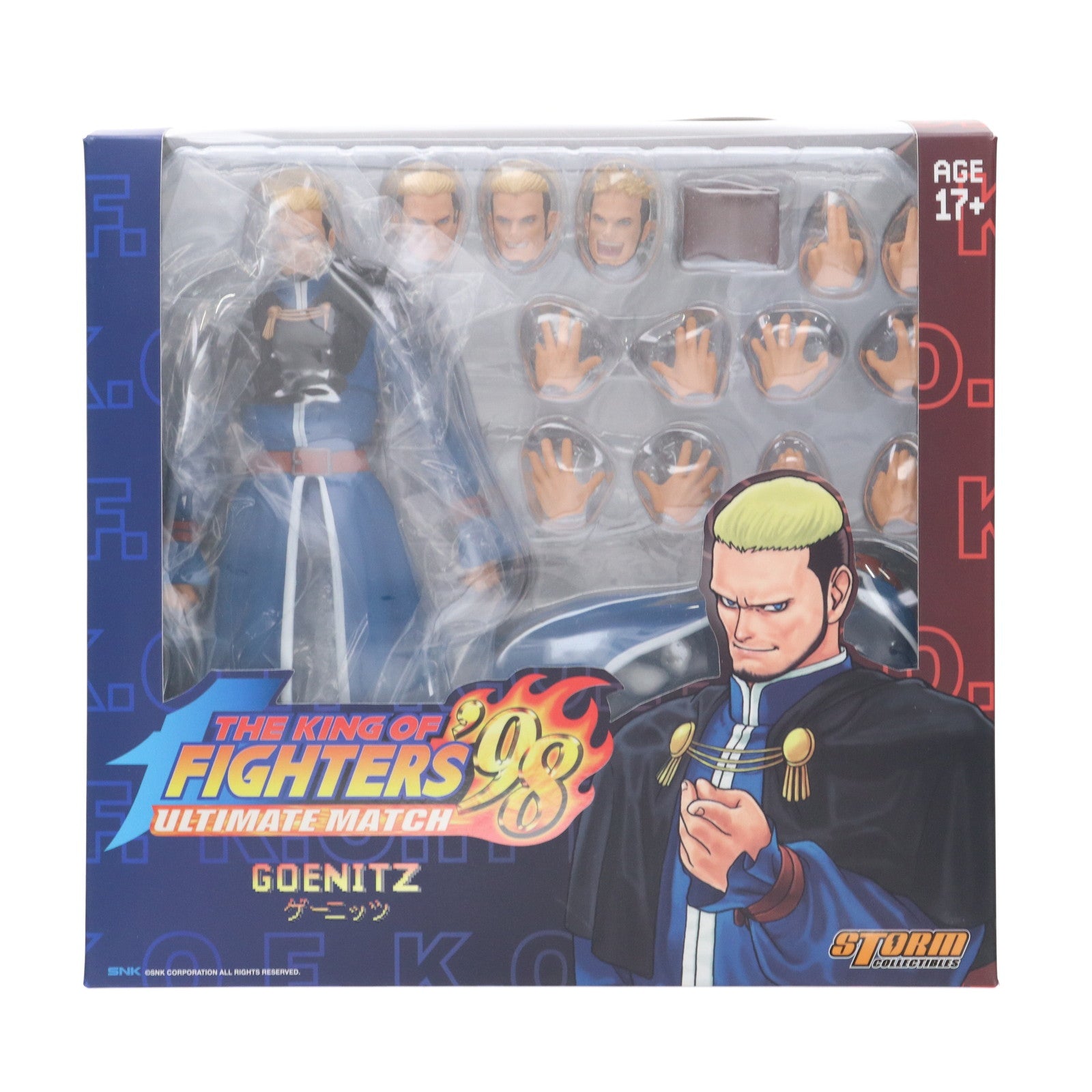 【中古即納】[FIG] ゲーニッツ THE KING OF FIGHTERS '98 ULTIMATE MATCH(ザ・キング・オブ・ファイターズ98 アルティメットマッチ) 完成品 アクションフィギュア(SKKF11)(海外流通版) ストームコレクティブルズ(20241231)