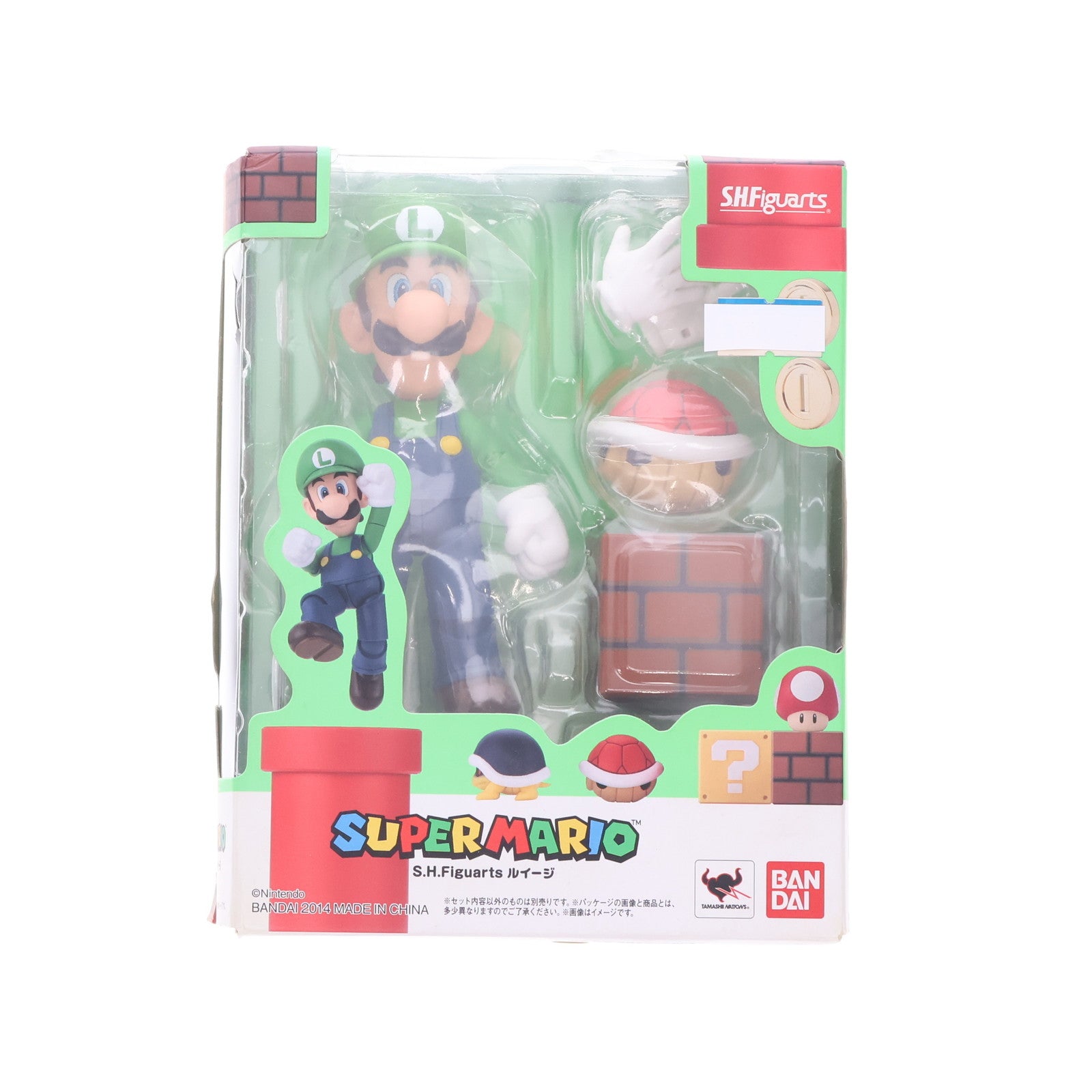 【中古即納】[FIG] S.H.Figuarts(フィギュアーツ) ルイージ スーパーマリオ 完成品 可動フィギュア バンダイ(20180421)