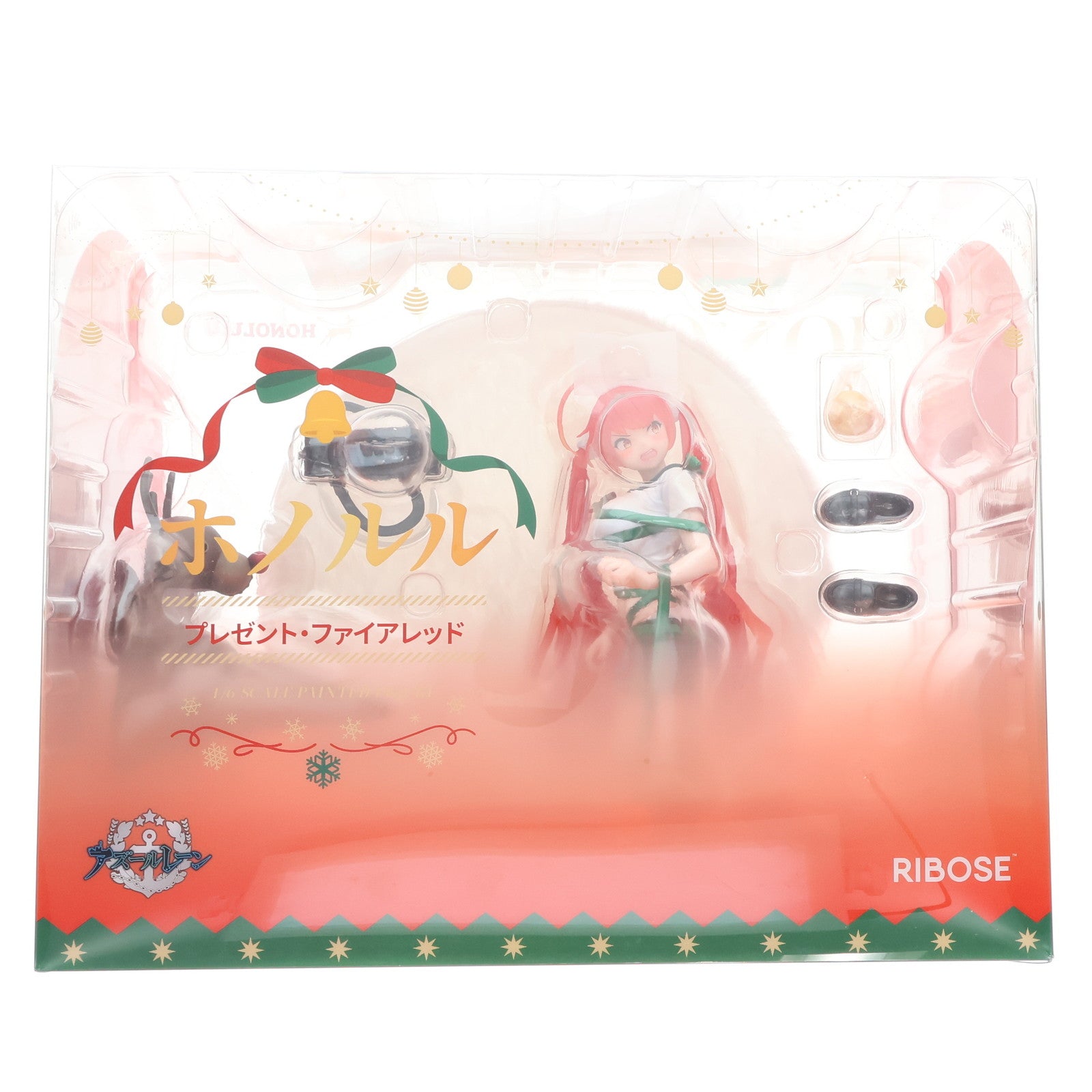 【中古即納】[FIG] ホノルル プレゼント・ファイアレッドVer. アズールレーン 1/6 完成品 フィギュア RIBOSE(核糖文化)(20250119)