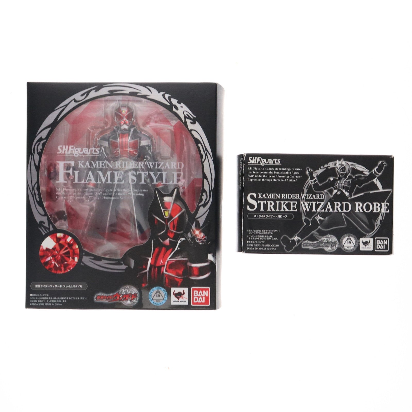 【中古即納】[FIG] 初回特典付属 S.H.Figuarts(フィギュアーツ) 仮面ライダーウィザード フレイムスタイル 完成品 可動フィギュア バンダイ(20130210)