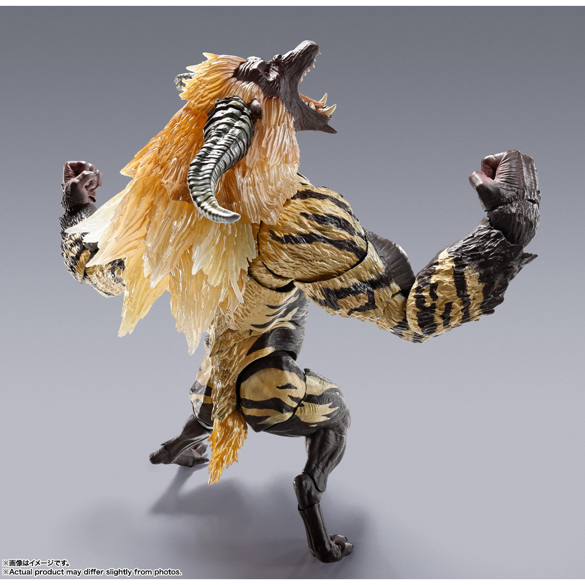 【中古即納】[FIG] S.H.MonsterArts(モンスターアーツ) 激昂したラージャン モンスターハンターシリーズ 完成品 可動フィギュア バンダイスピリッツ(20250125)