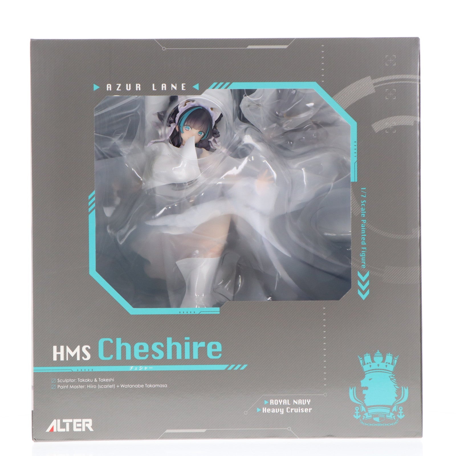 【中古即納】[FIG] あみあみ限定特典付属 チェシャー アズールレーン 1/7 完成品 フィギュア アルター(20250714)