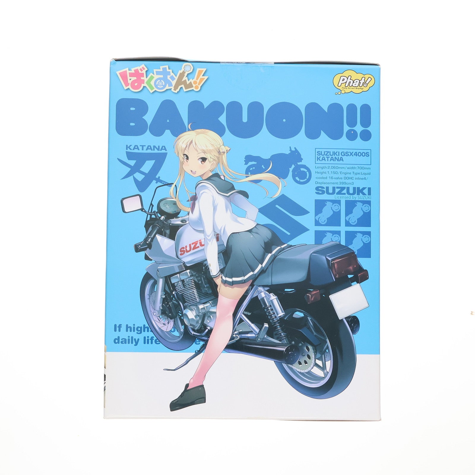 【中古即納】[FIG] 鈴乃木凜&GSX400S カタナ ばくおん!! 1/10 完成品 フィギュア Phat!(ファット・カンパニー)(20160716)