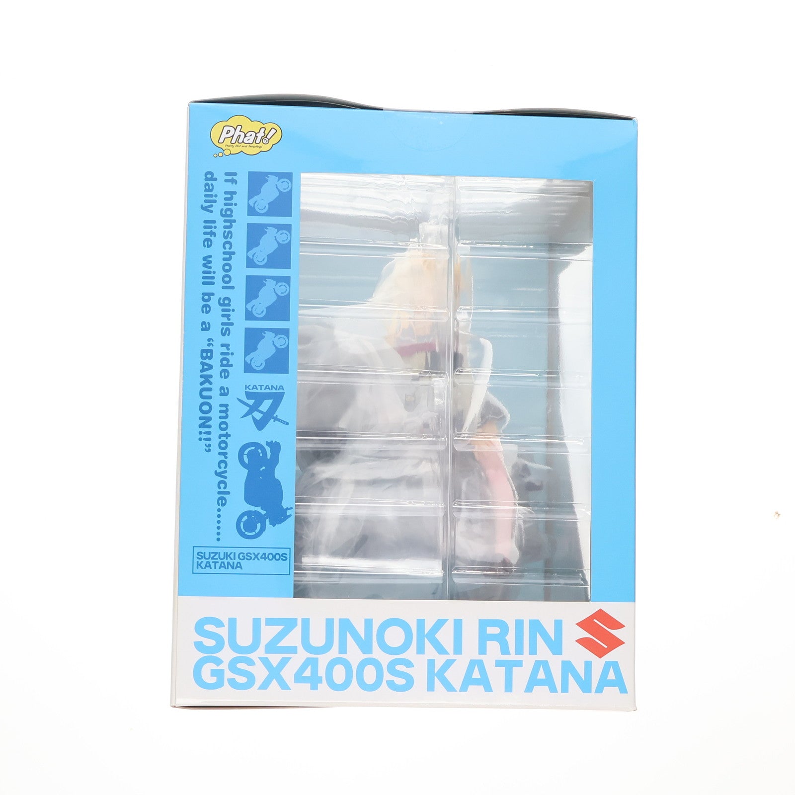 【中古即納】[FIG] 鈴乃木凜&GSX400S カタナ ばくおん!! 1/10 完成品 フィギュア Phat!(ファット・カンパニー)(20160716)
