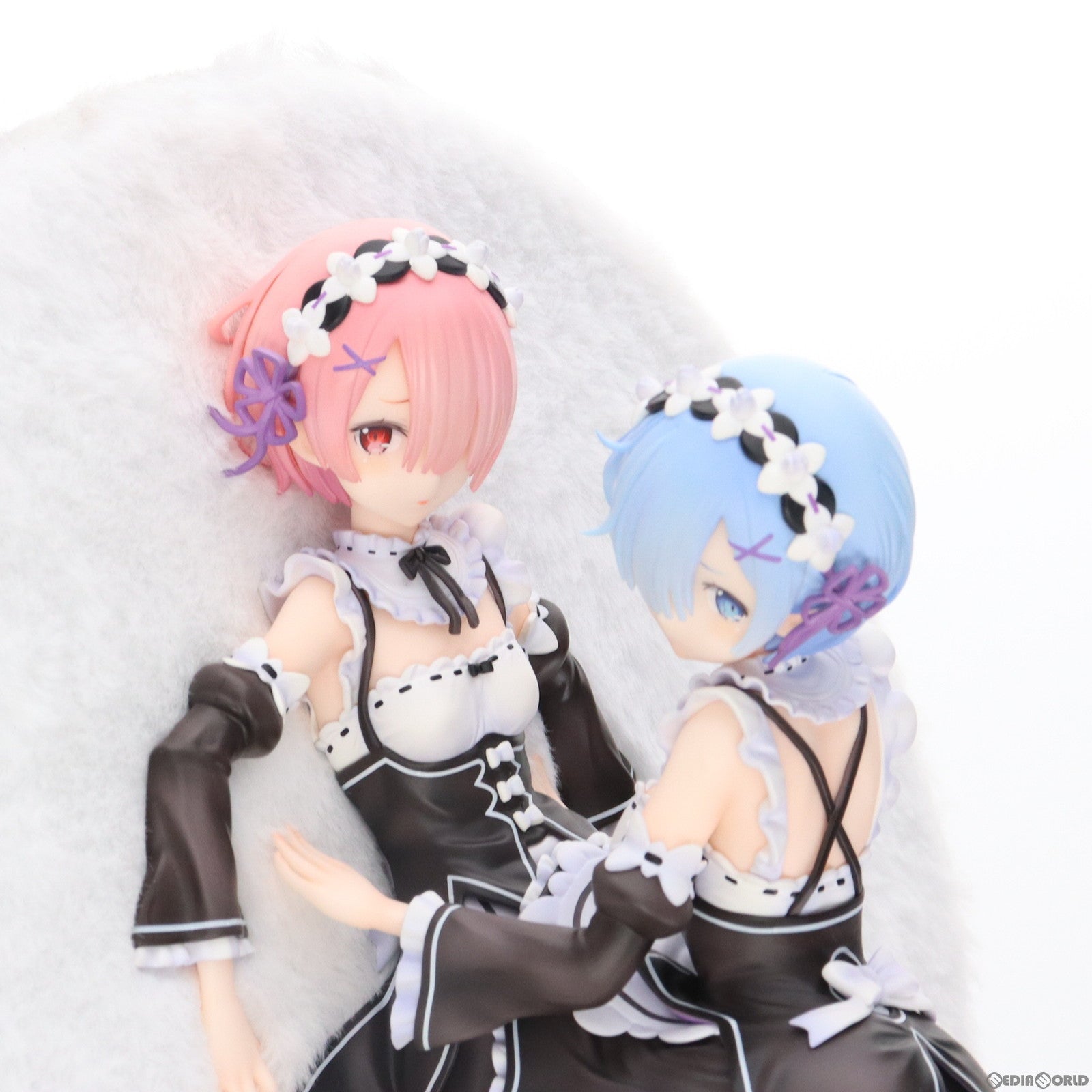【中古即納】[FIG] FURYU HOBBY MALL限定 ラム&レム Re:ゼロから始める異世界生活 1/7 完成品 フィギュア(AMU-FNX944) フリュー(20240228)