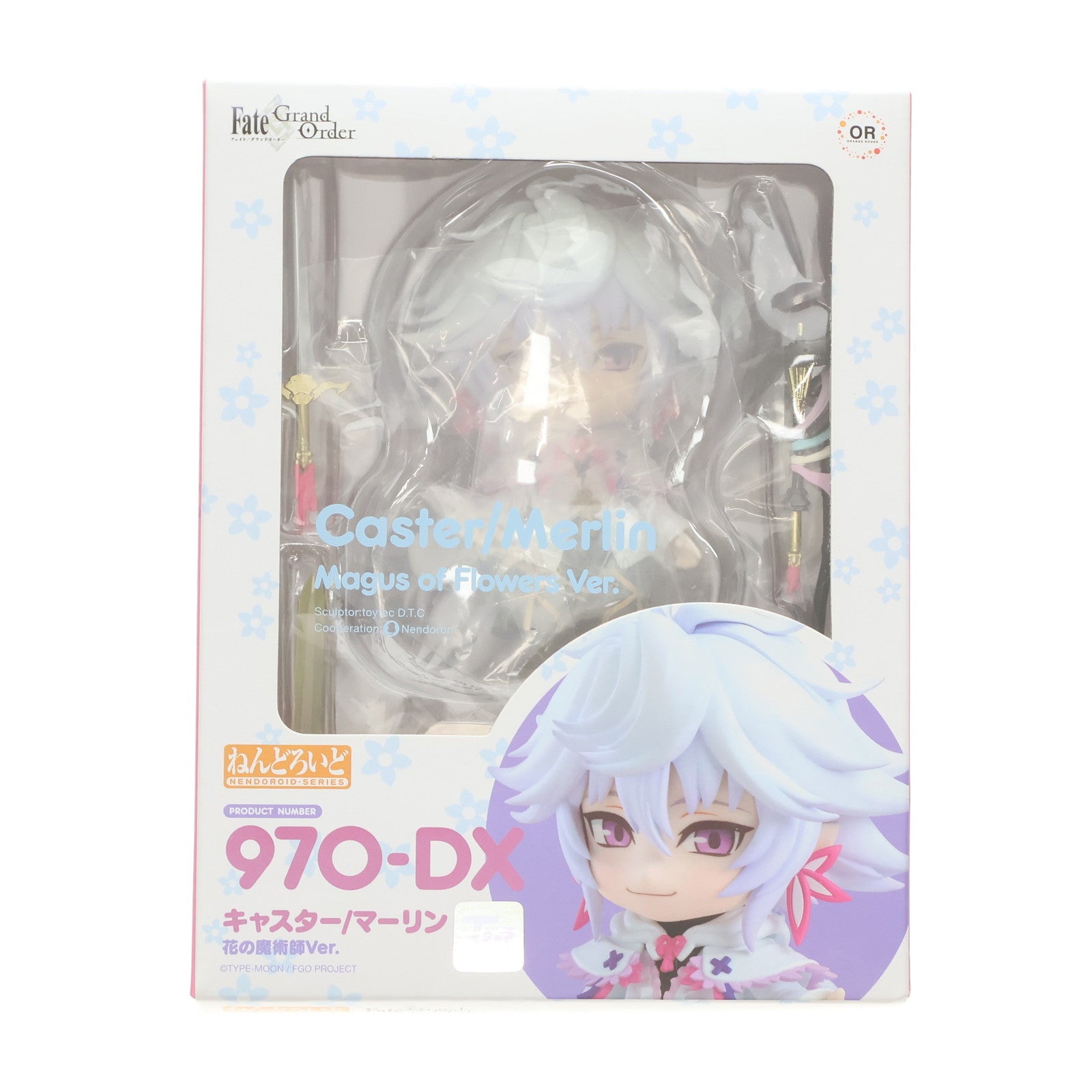 【中古即納】[FIG] ねんどろいど 970-DX キャスター/マーリン 花の魔術師Ver. Fate/Grand Order(フェイト/グランドオーダー) 完成品 可動フィギュア オランジュ・ルージュ(20210721)