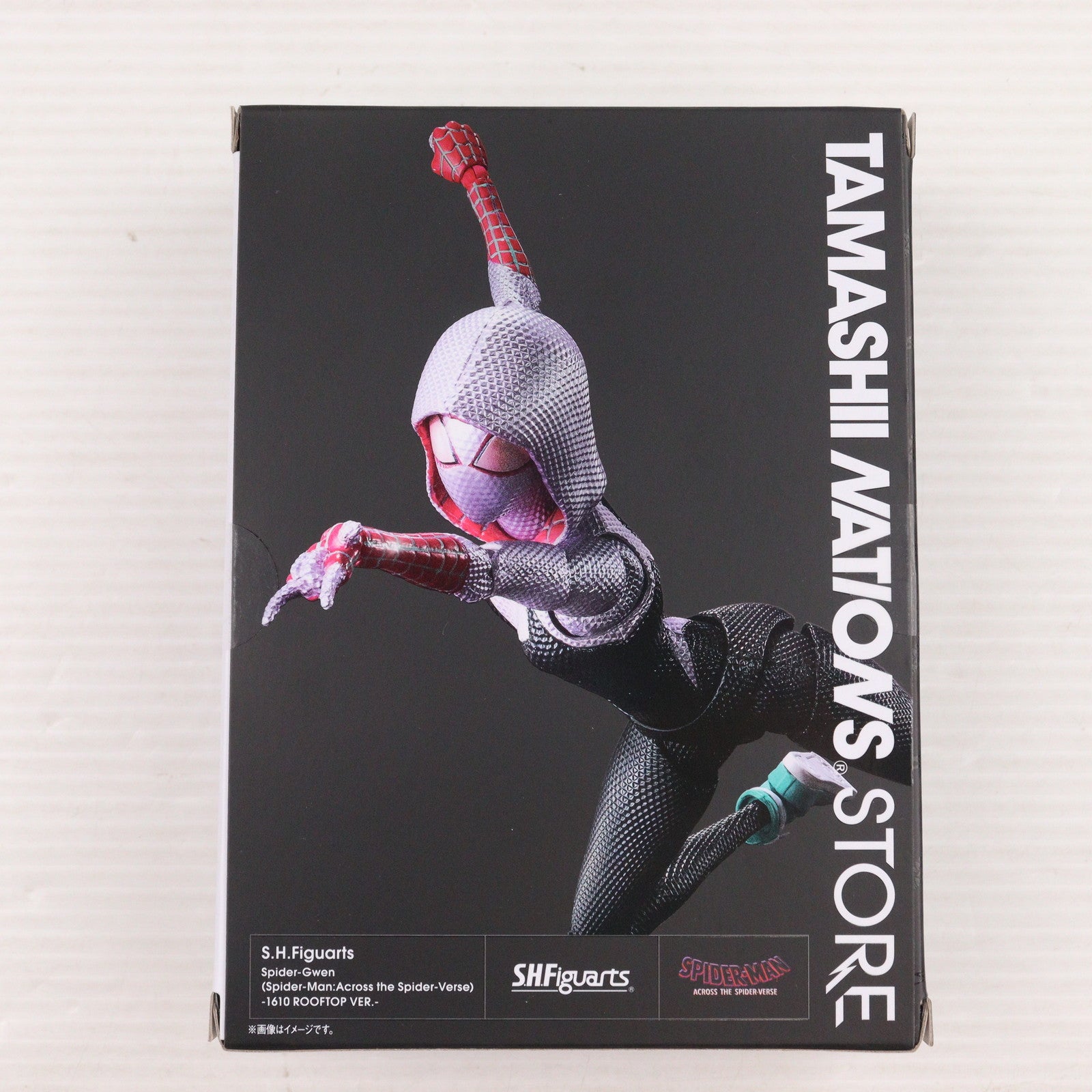 【中古即納】[FIG] 魂ウェブ商店限定 S.H.Figuarts(フィギュアーツ) スパイダーグウェン -1610 ROOFTOP VER.- スパイダーマン:アクロス・ザ・スパイダーバース 完成品 可動フィギュア バンダイスピリッツ(20240913)