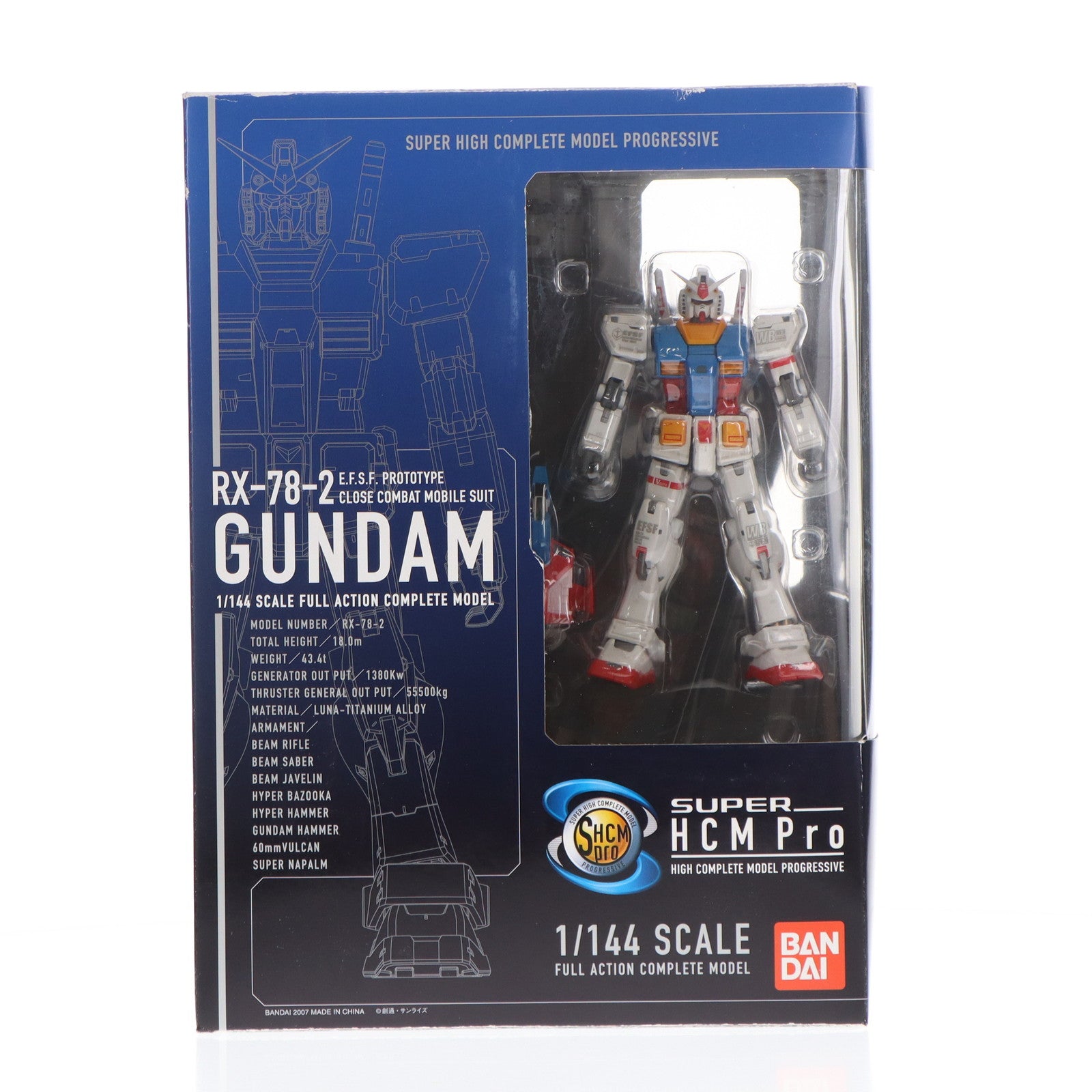 【中古即納】[FIG] SUPER HCM-Pro RX-78-2 ガンダム 機動戦士ガンダム 完成品 可動フィギュア バンダイ(20070617)