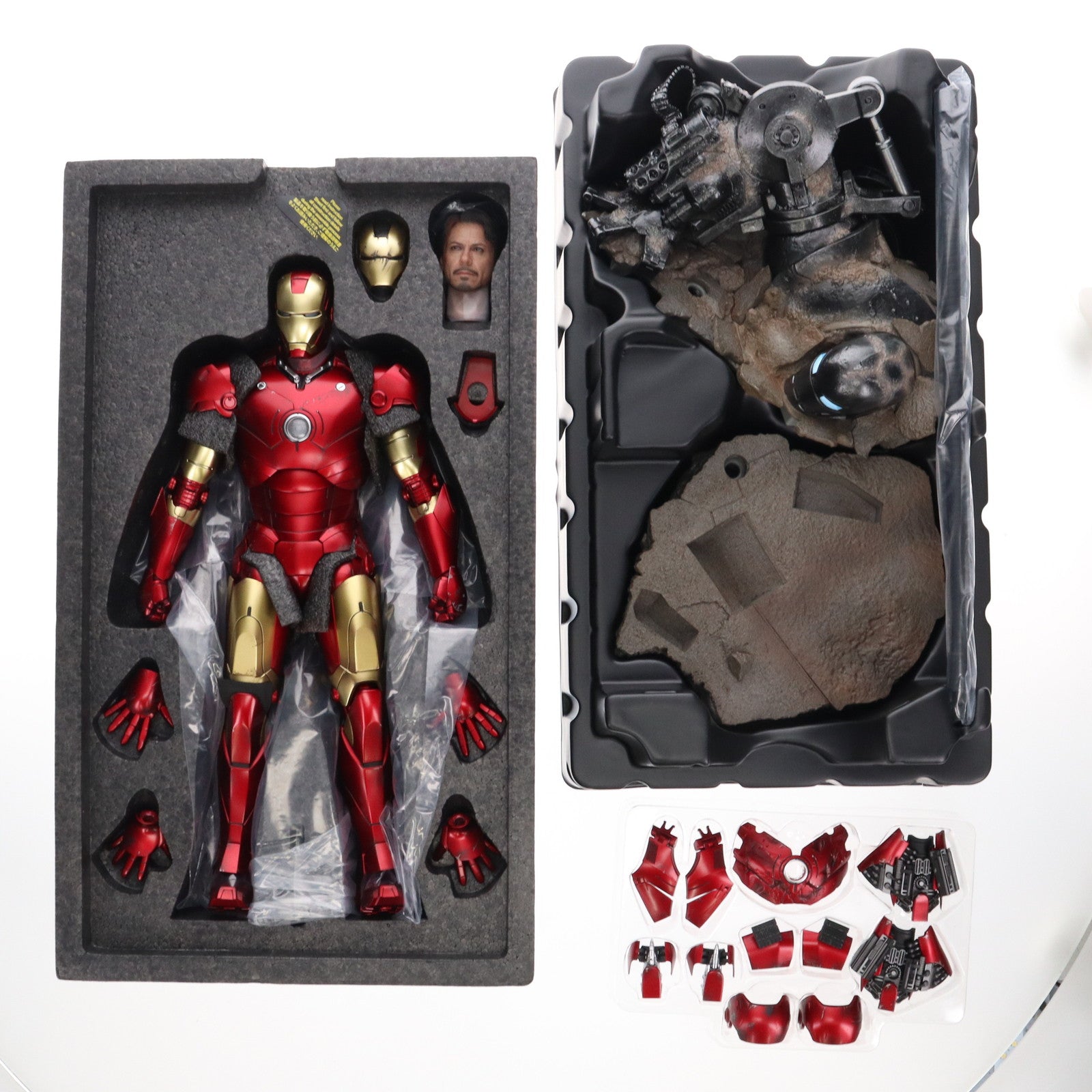 【中古即納】[FIG] ムービー・マスターピース DIECAST アイアンマン・マーク3(2.0版) 1/6 完成品 アクションフィギュア(MMS664D48) ホットトイズ(20231101)