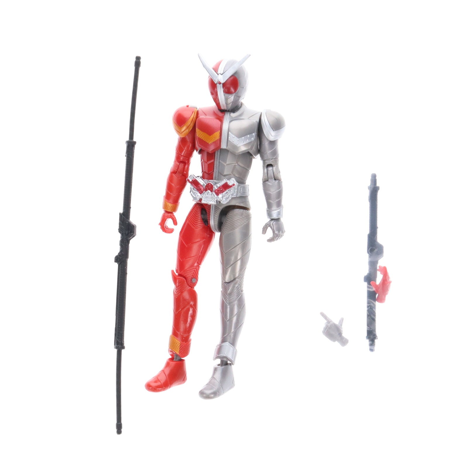 【中古即納】[FIG] RKF レジェンドライダーシリーズ 仮面ライダーW ヒートメタル 仮面ライダーW(ダブル) 完成品 可動フィギュア バンダイ(20200425)