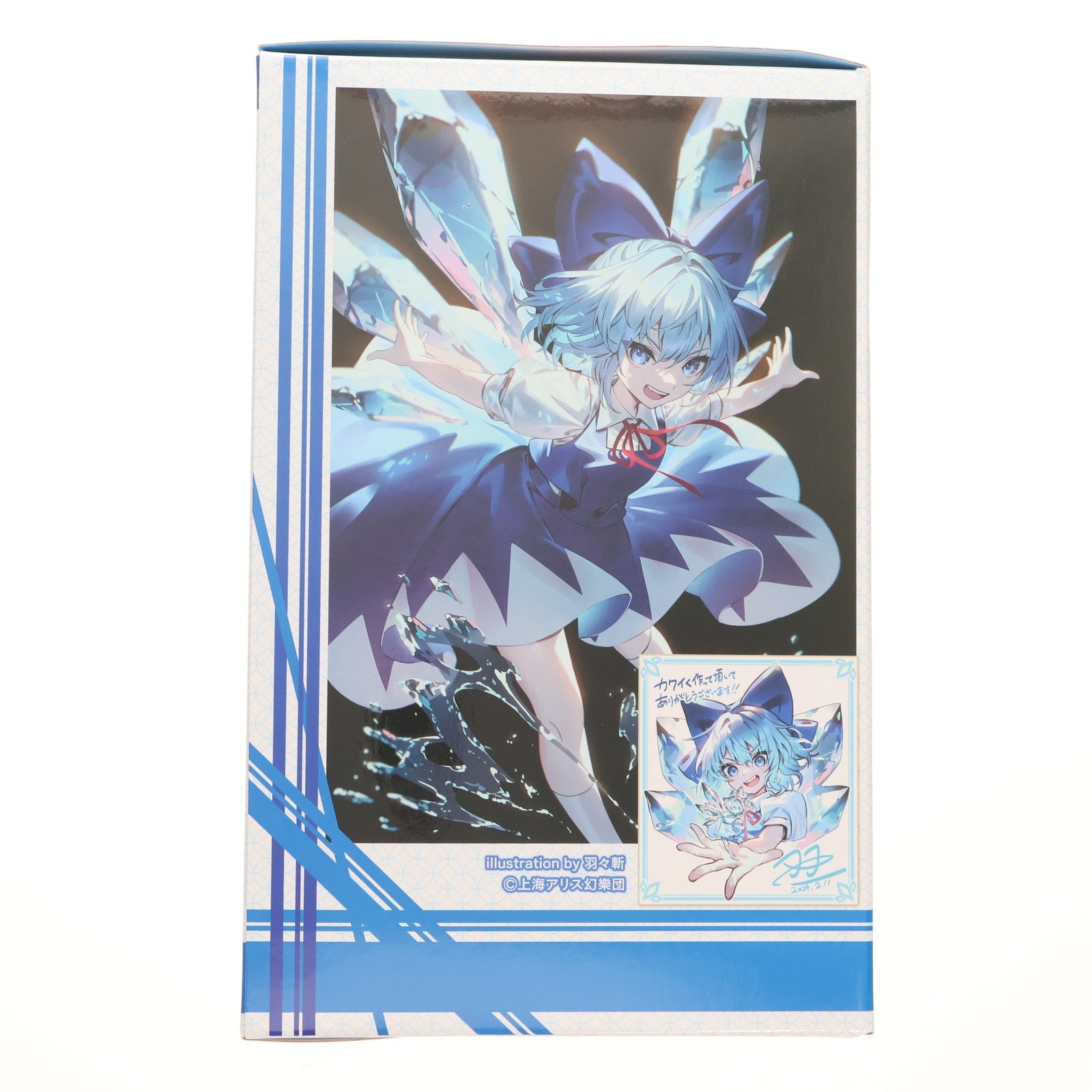 【中古即納】[FIG] イザナギ流通限定特典付属 チルノ illustration by 羽々斬(うーうーざん) 東方Project 1/7 完成品 フィギュア(AMU-FNX1089) フリュー(20241231)