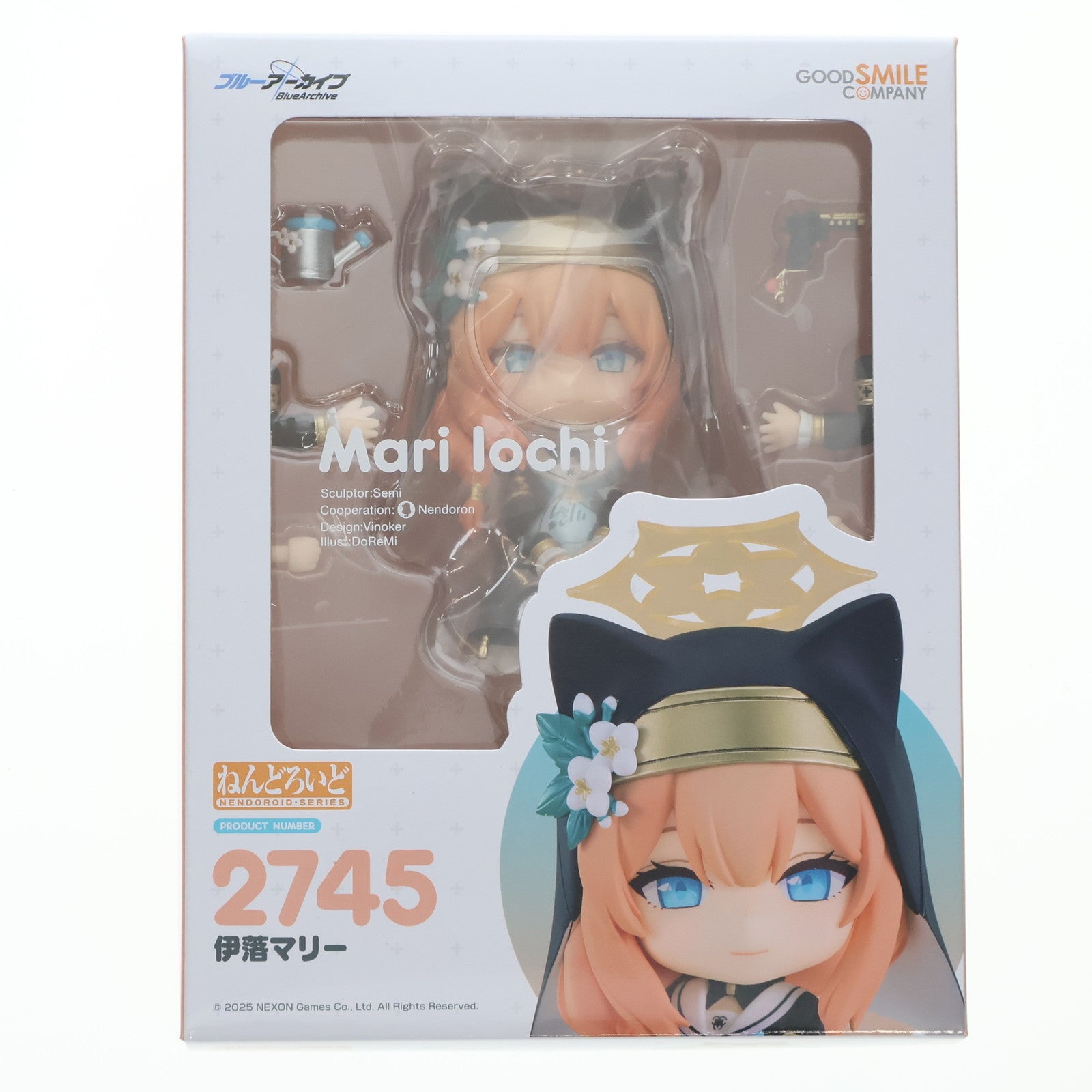 【中古即納】[FIG] グッドスマイルカンパニー公式ショップ特典付属 ねんどろいど 2745 伊落マリー(いおちまりー) ブルーアーカイブ -Blue Archive- 完成品 可動フィギュア グッドスマイルカンパニー(20250809)