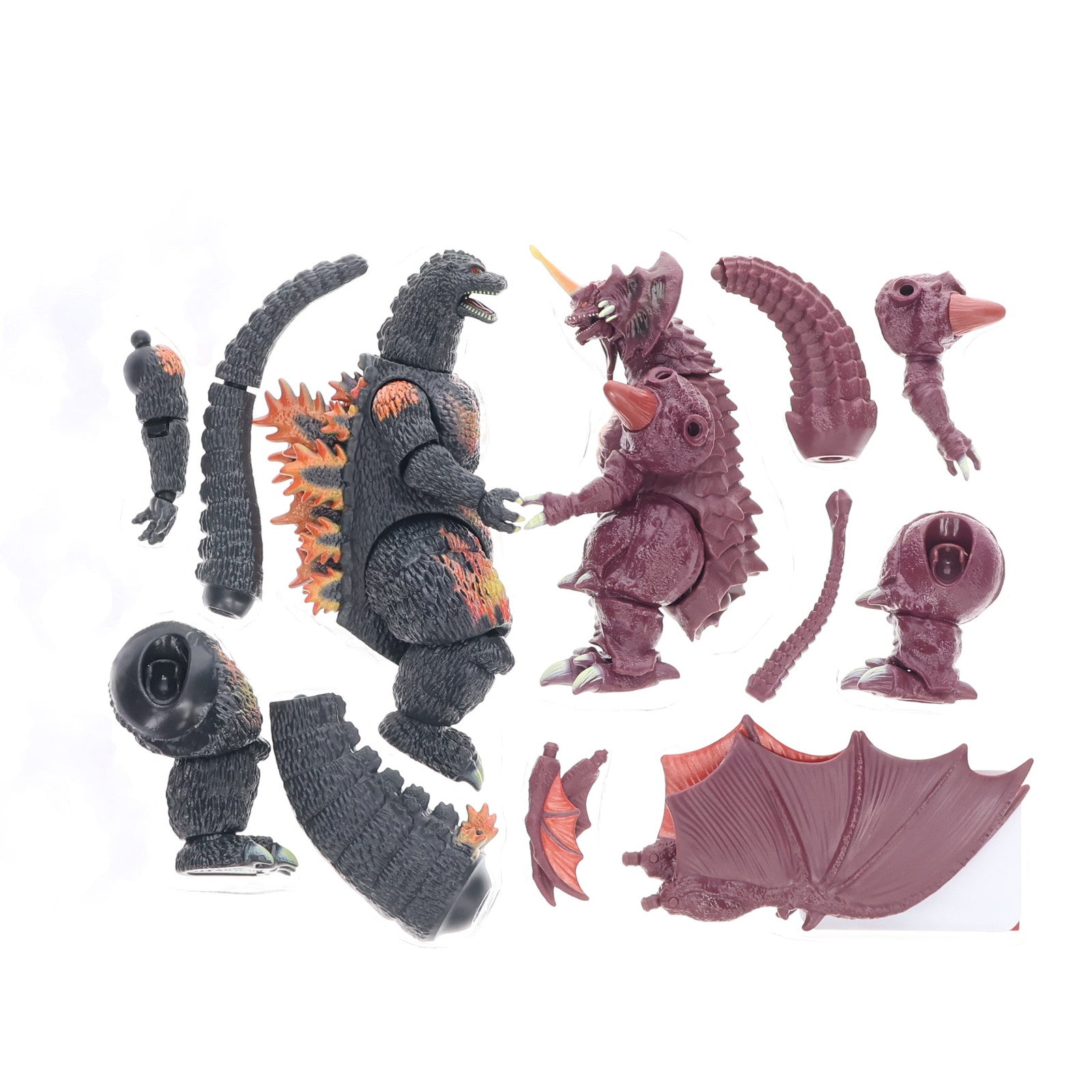 【中古即納】[FIG] ゴジラアクションフィギュア バーニングゴジラVSデストロイア バトルセット ゴジラvsデストロイア 完成品 可動フィギュア バンダイ(20250628)
