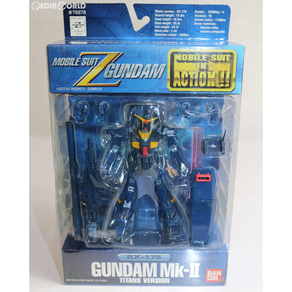 【中古即納】[FIG] MS IN ACTION!!(モビルスーツ・イン・アクション) RX-178 ガンダムMk-II(ティターンズバージョン) 機動戦士Zガンダム 完成品 可動フィギュア バンダイ(20001130)