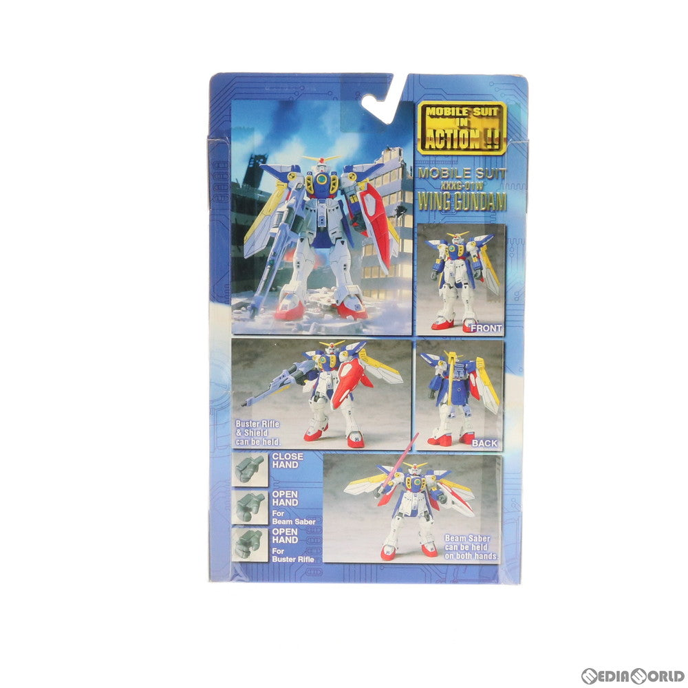 【中古即納】[FIG] MS IN ACTION!!(モビルスーツ・イン・アクション) XXXG-01W ウイングガンダム 新機動戦記ガンダムW(ウイング) 完成品 可動フィギュア バンダイ(20000630)