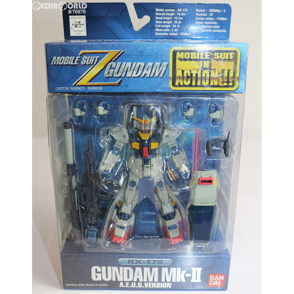 【中古即納】[FIG] MS IN ACTION!!(モビルスーツ・イン・アクション) RX-178 ガンダムMk-II(エゥーゴバージョン) 機動戦士Zガンダム 完成品 可動フィギュア バンダイ(20001201)