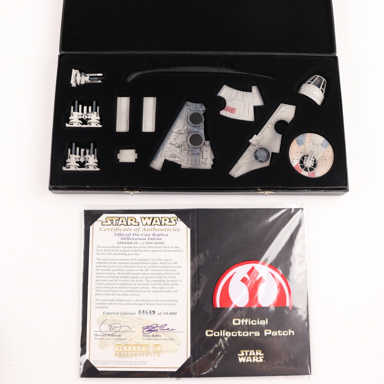 【中古即納】[FIG] Die Cast Replica ミレニアム・ファルコン STAR WARS(スター・ウォーズ) エピソード4/新たなる希望 1/80 完成品 フィギュア CODE3(19991231)