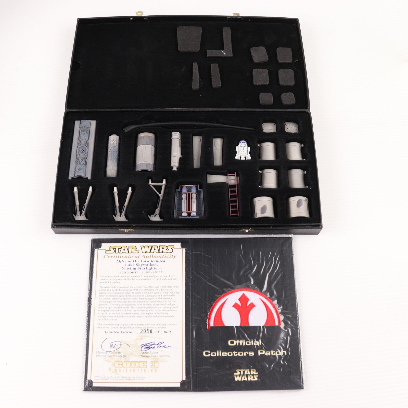 【中古即納】[FIG] Die Cast Replica Luke Skywalker(ルーク・スカイウォーカー) X-Wing STAR FIGHTER STAR WARS(スター・ウォーズ) エピソード4/新たなる希望 1/38 完成品 フィギュア CODE3(20040131)